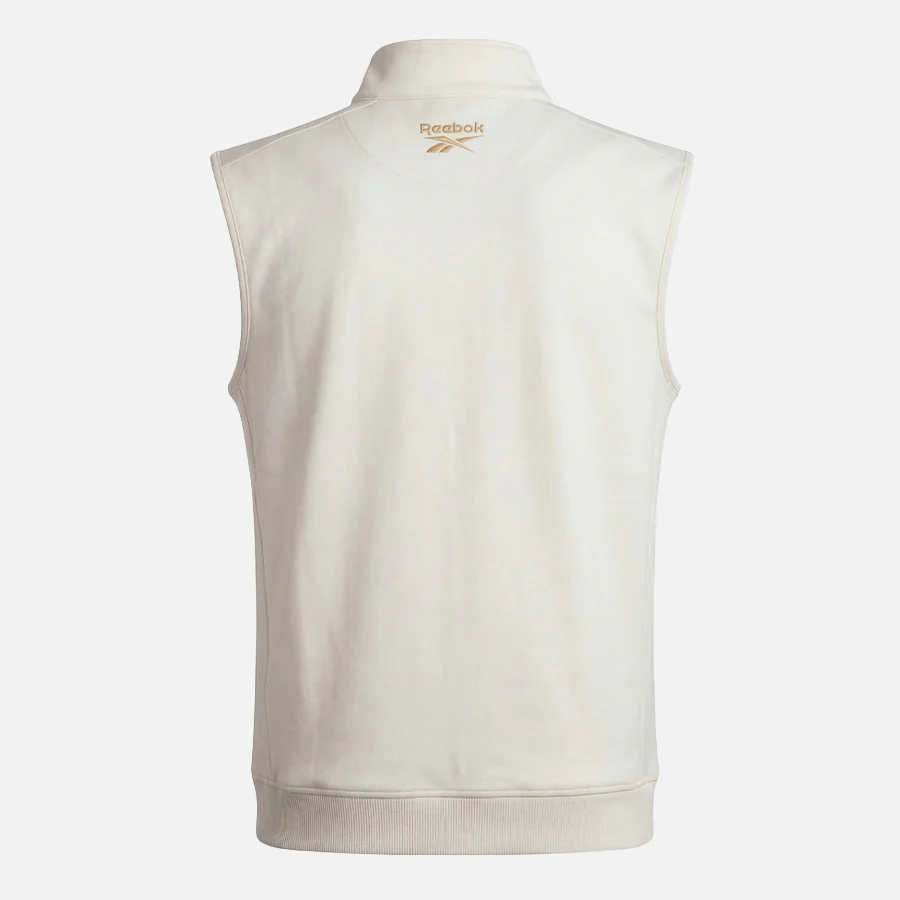 1/4 Zip Vest Chalk - Image 2