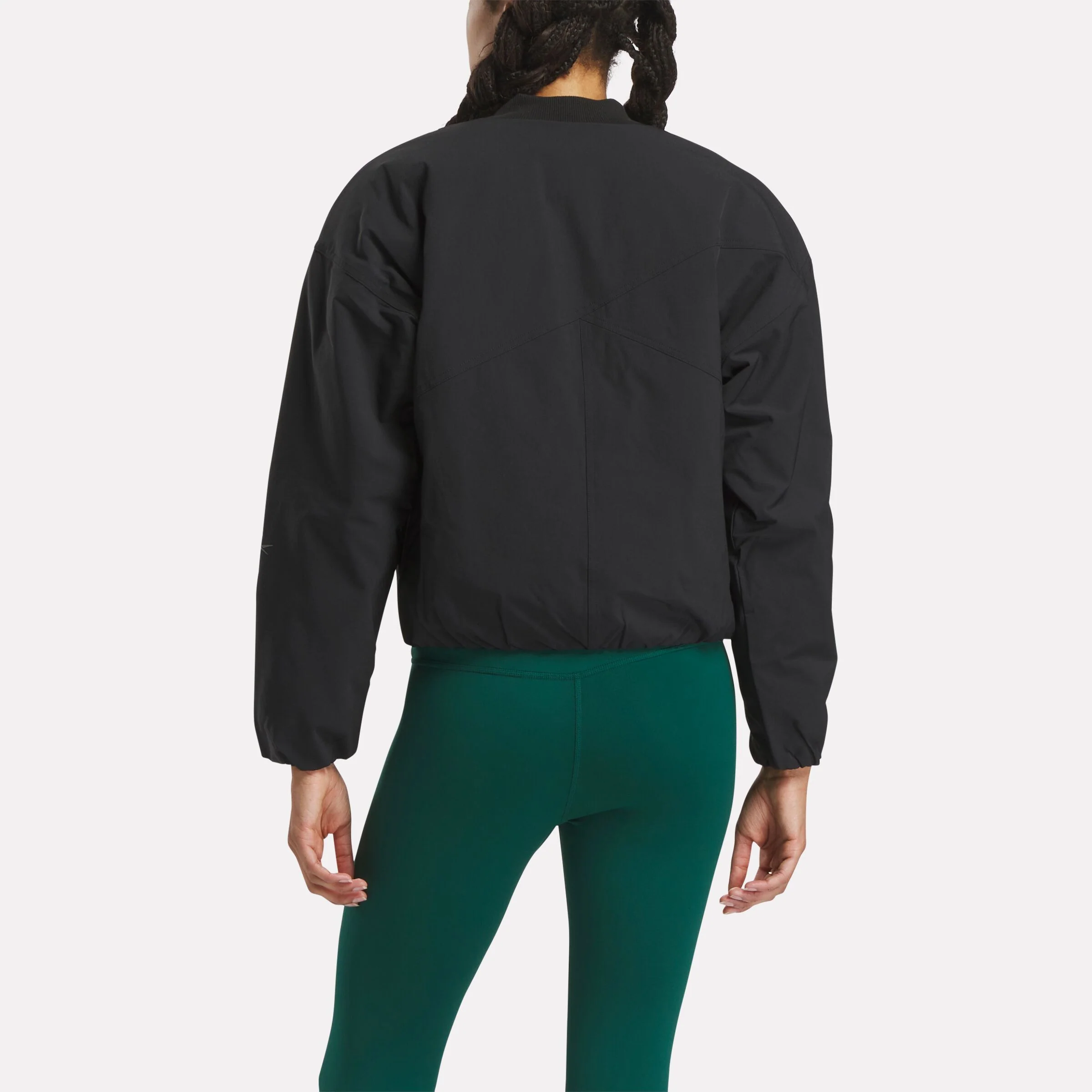 Active Collective Skystretch Woven Padded Jacket Black - Image 3