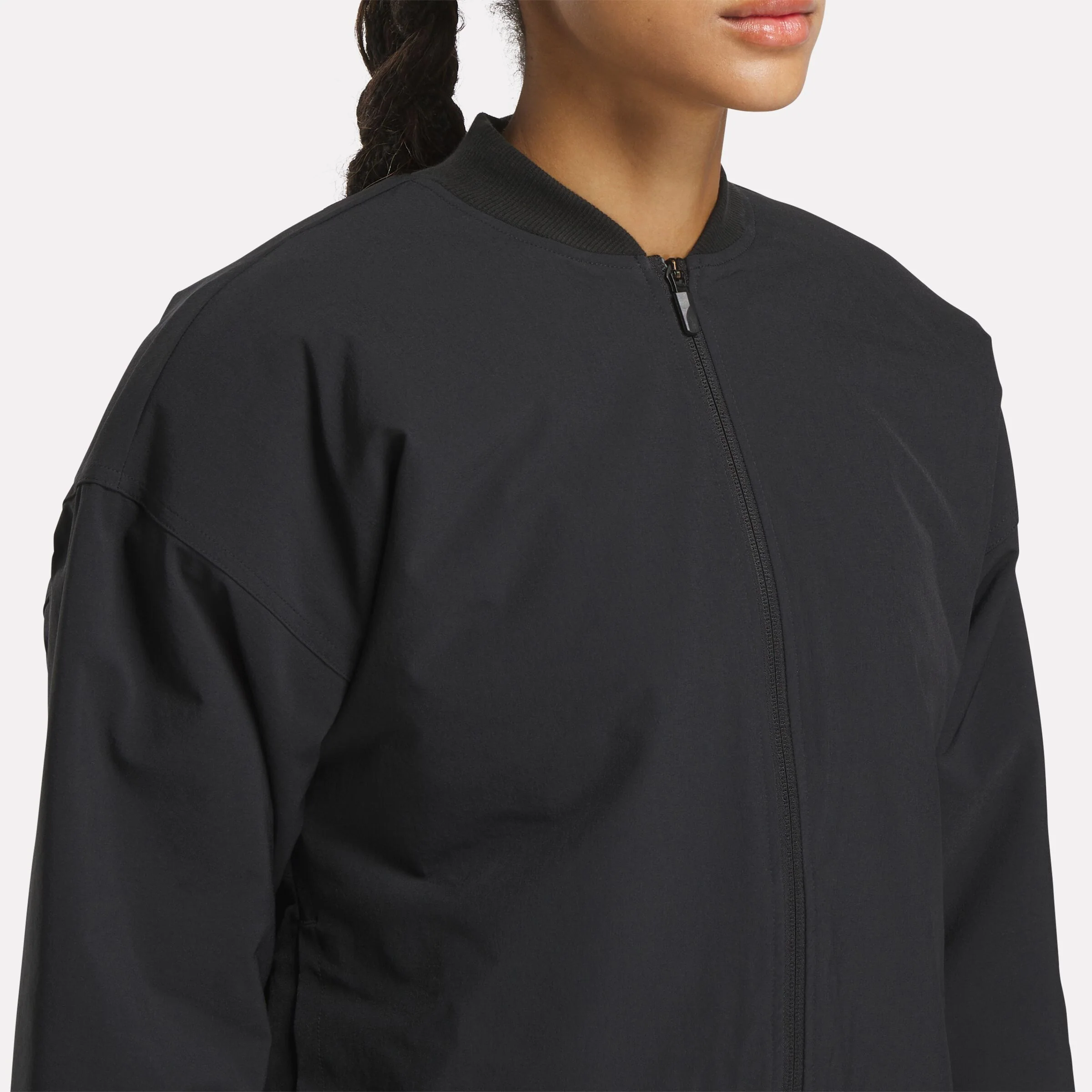 Active Collective Skystretch Woven Padded Jacket Black - Image 4