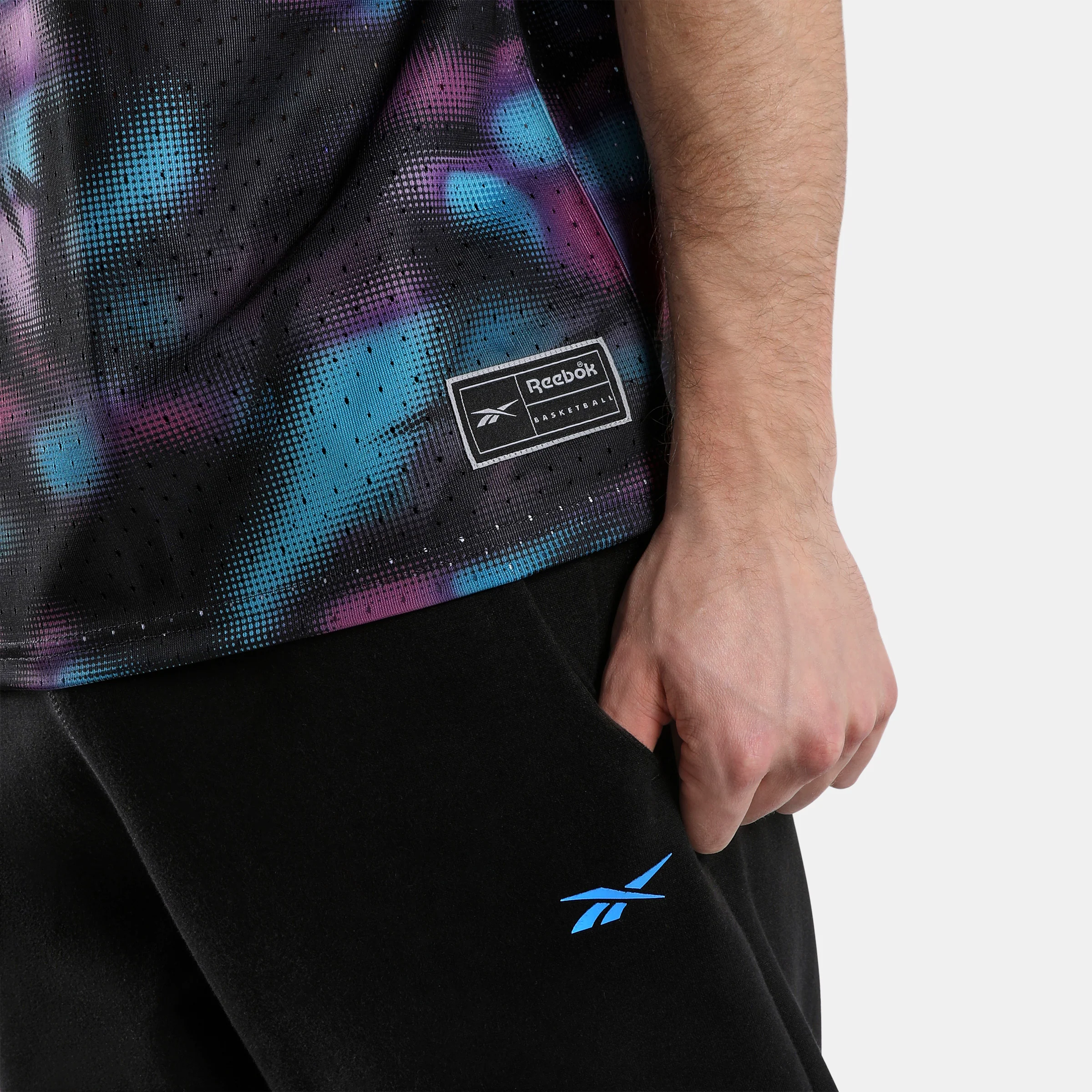 Athlete Doubleknit Pants Black/Virtual Blue - Image 4