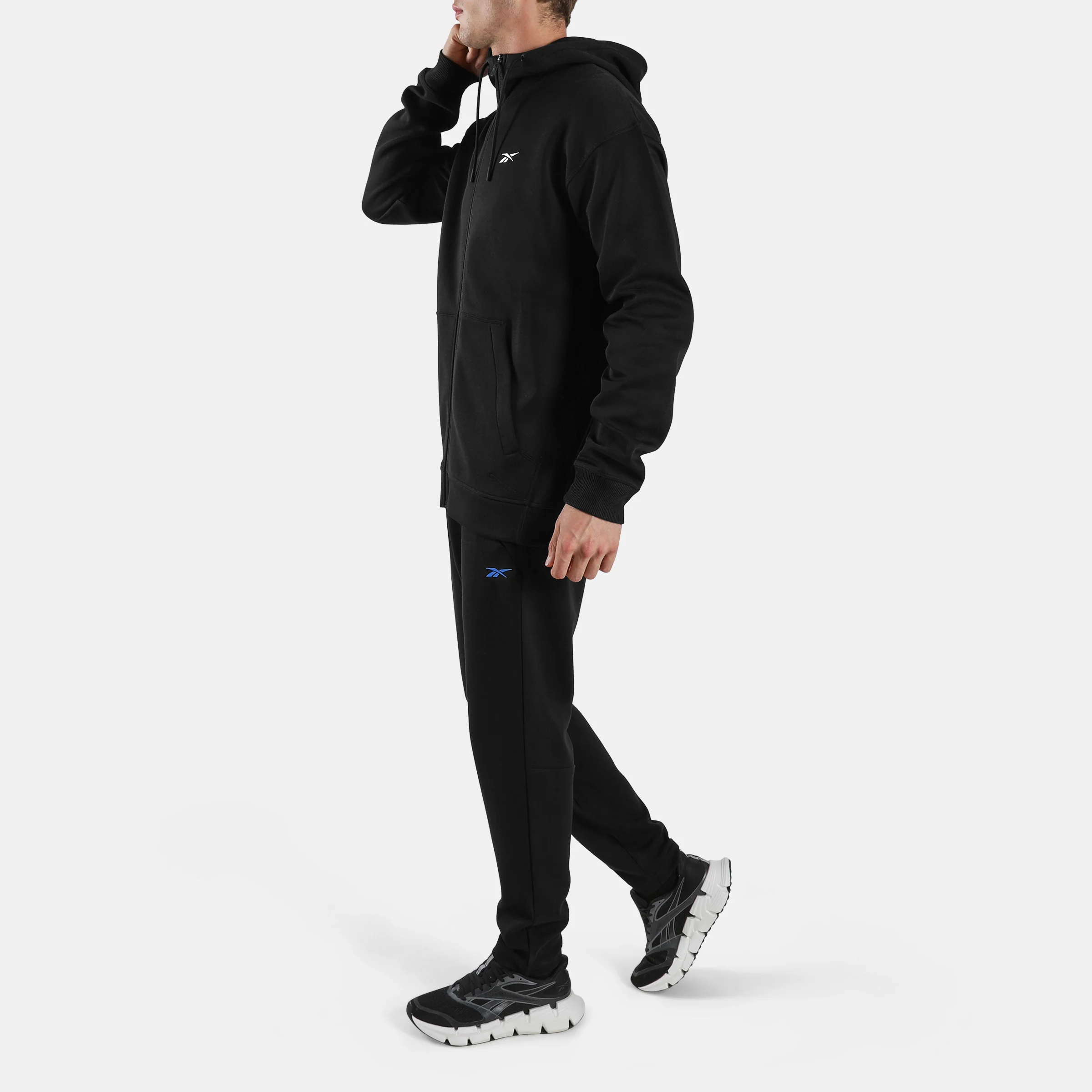 Athlete Doubleknt Fullzip Hood Black - Image 2