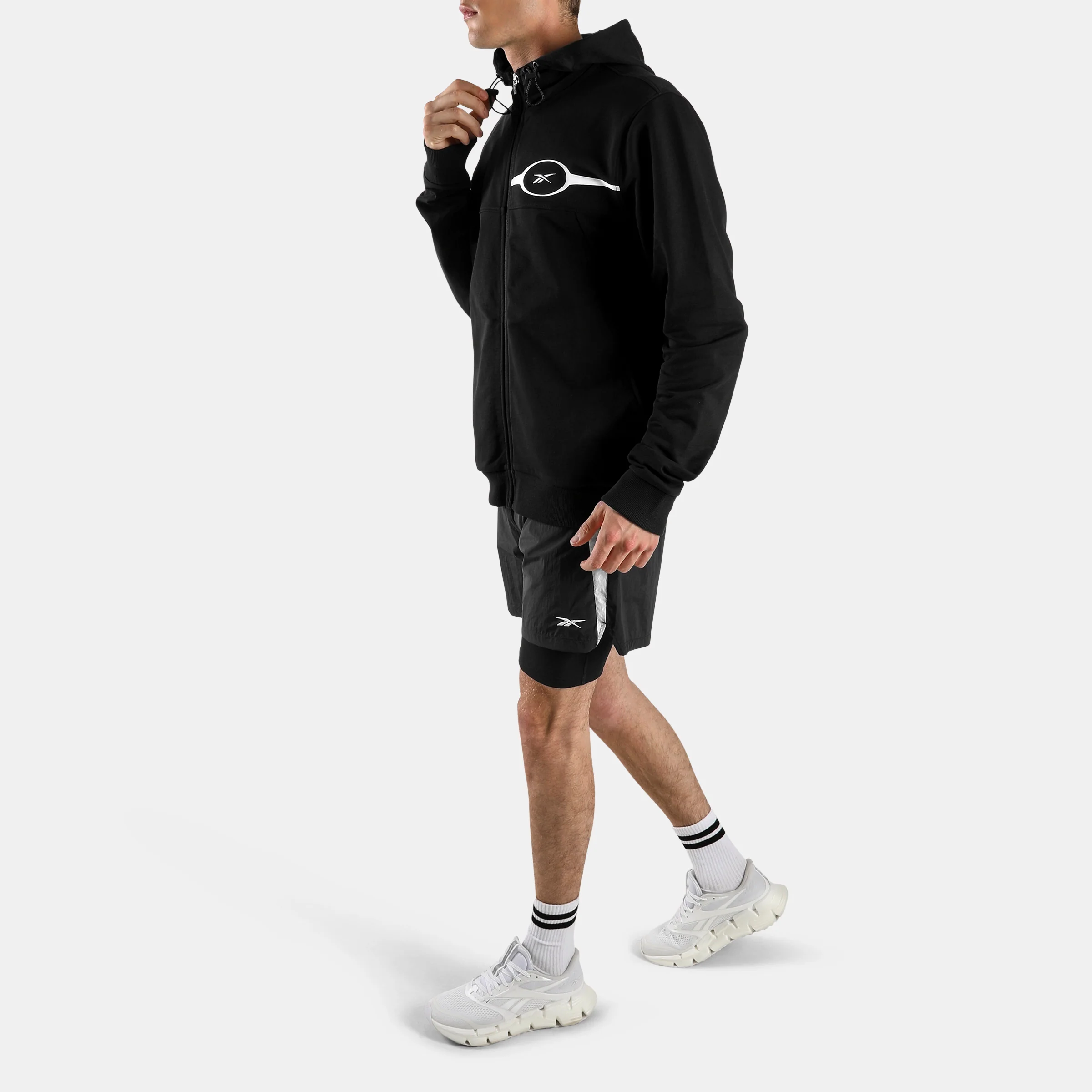 Athlete Flex Full Zip Hoodie Black - Image 2