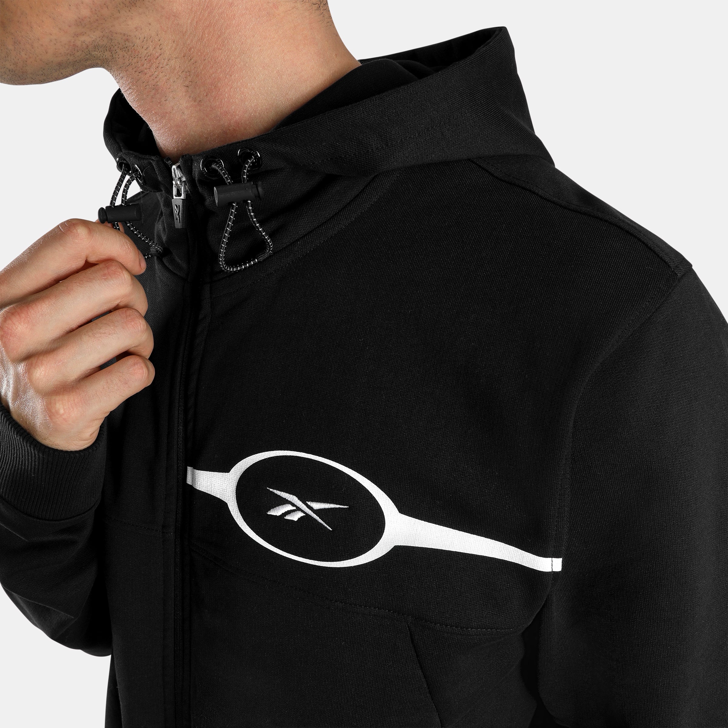 Athlete Flex Full Zip Hoodie Black - Image 4