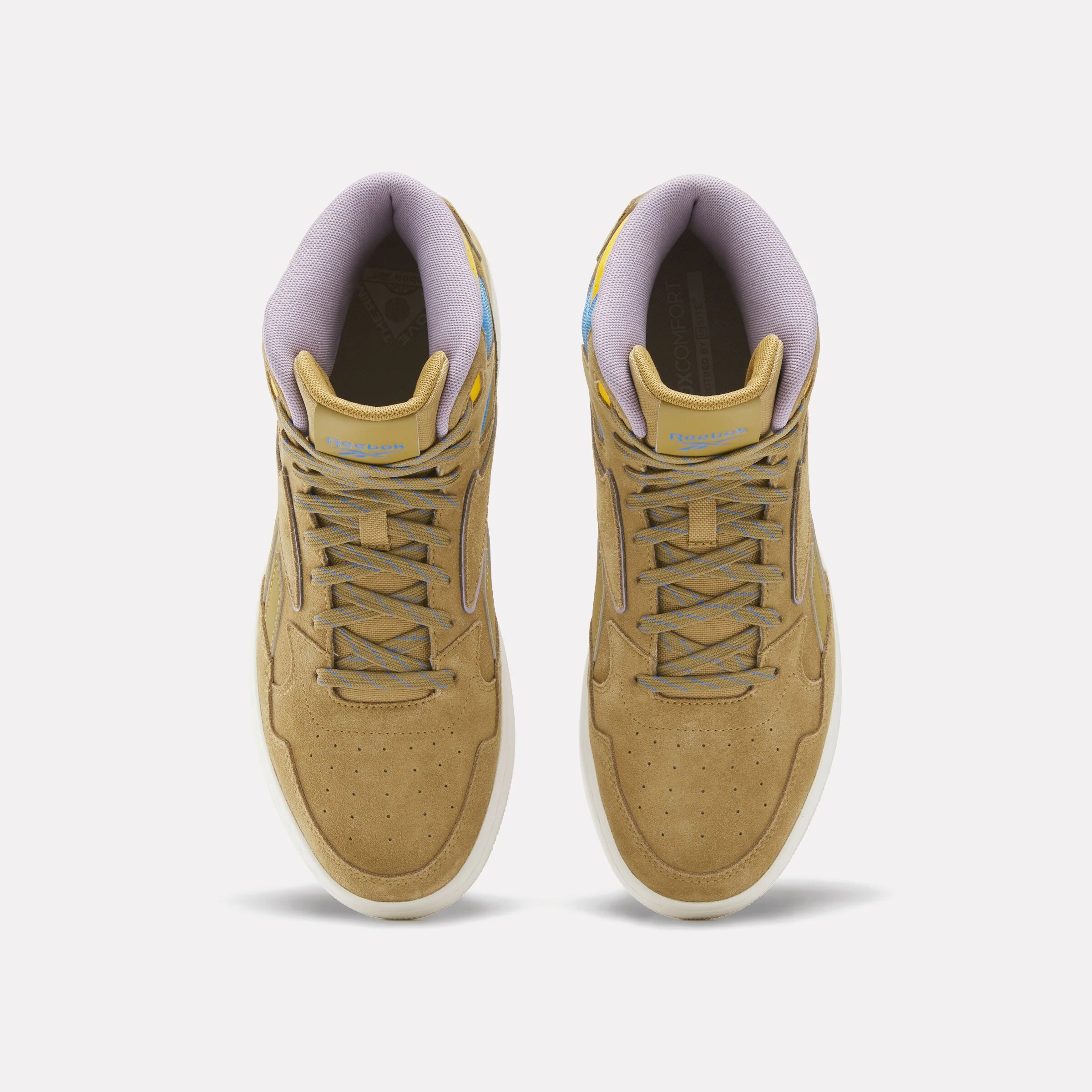 Atr Chill Mid Basketball Shoes Khaki Brown/Gold/Kinticblue - Image 4