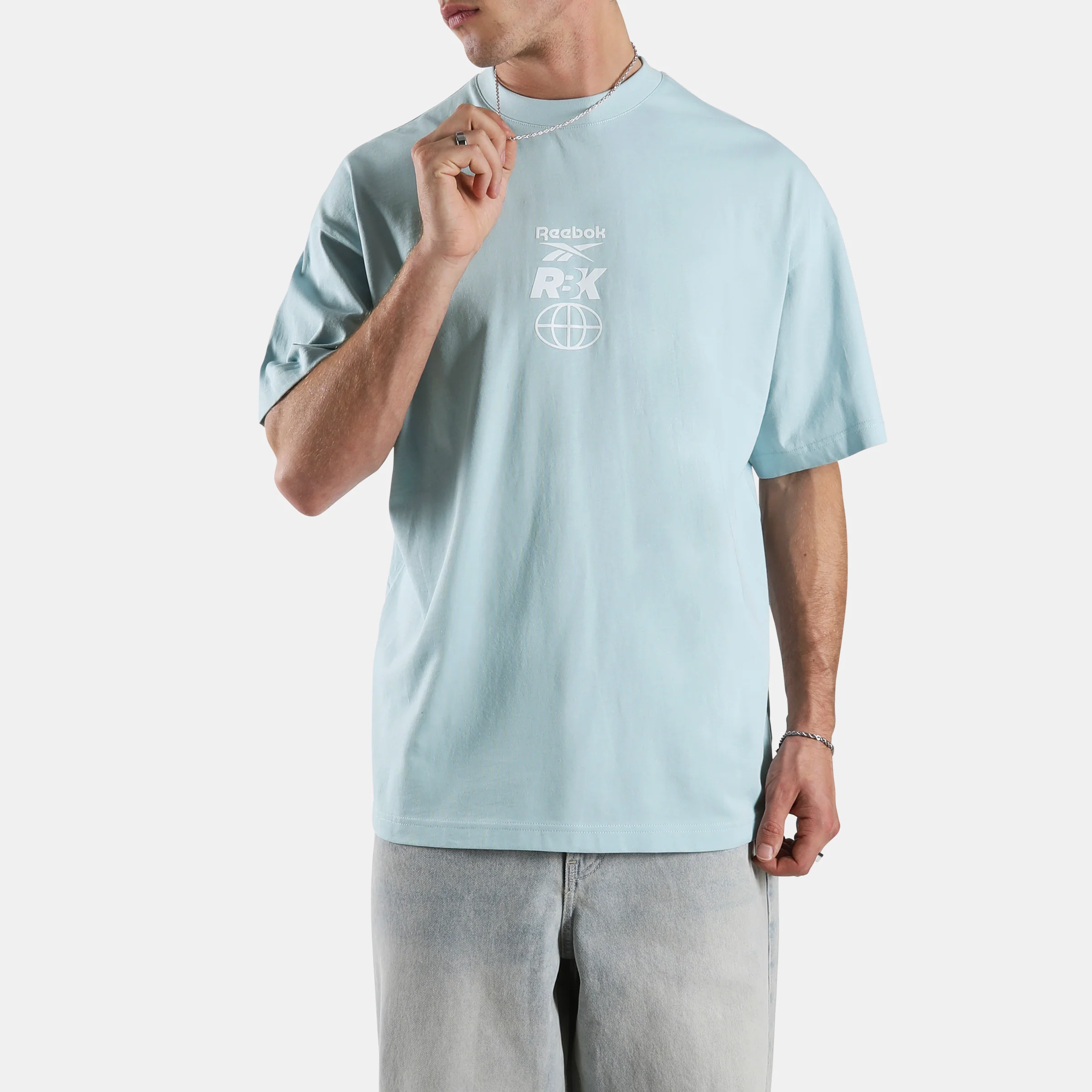 Back Fade Tshirt Ice Blue