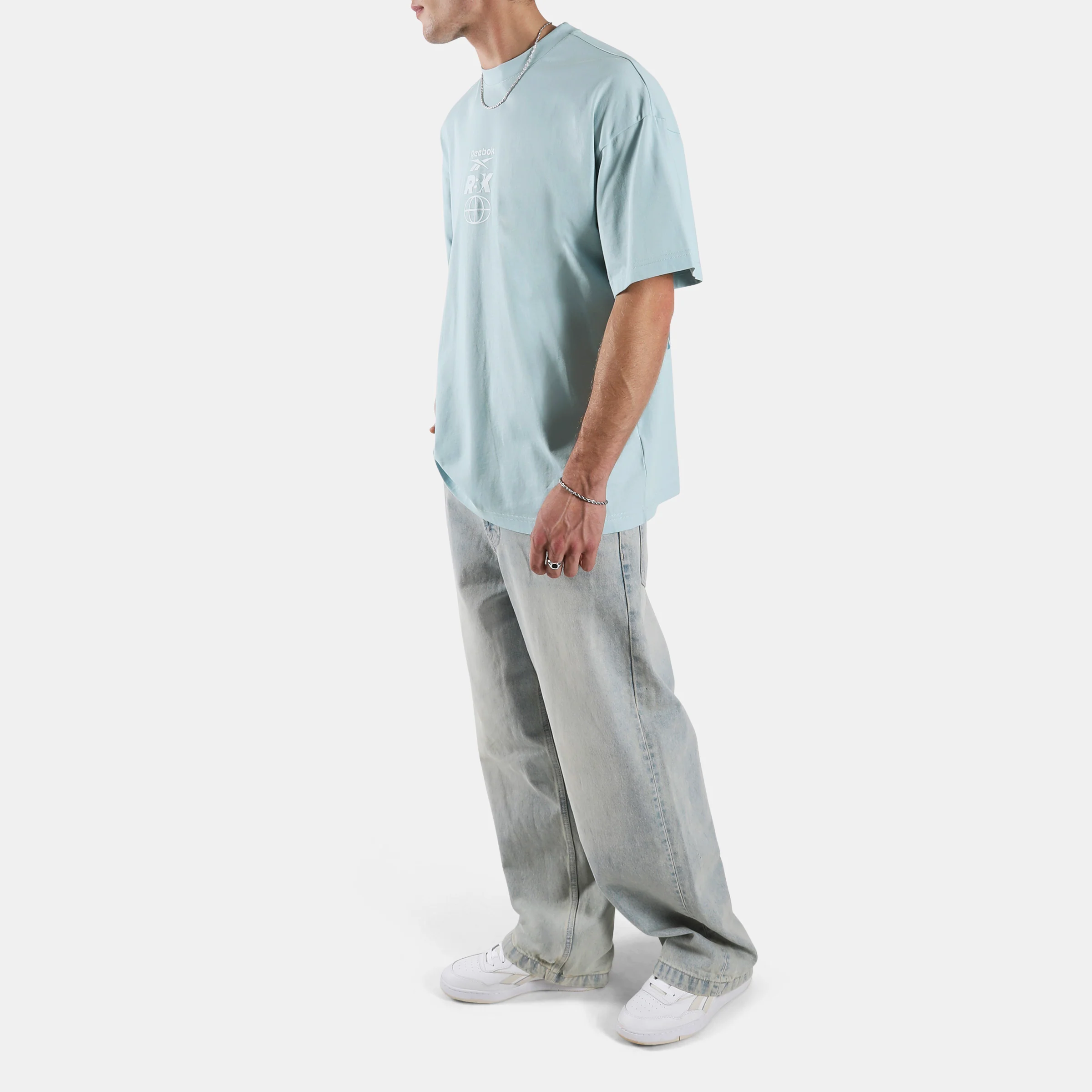 Back Fade Tshirt Ice Blue - Image 2