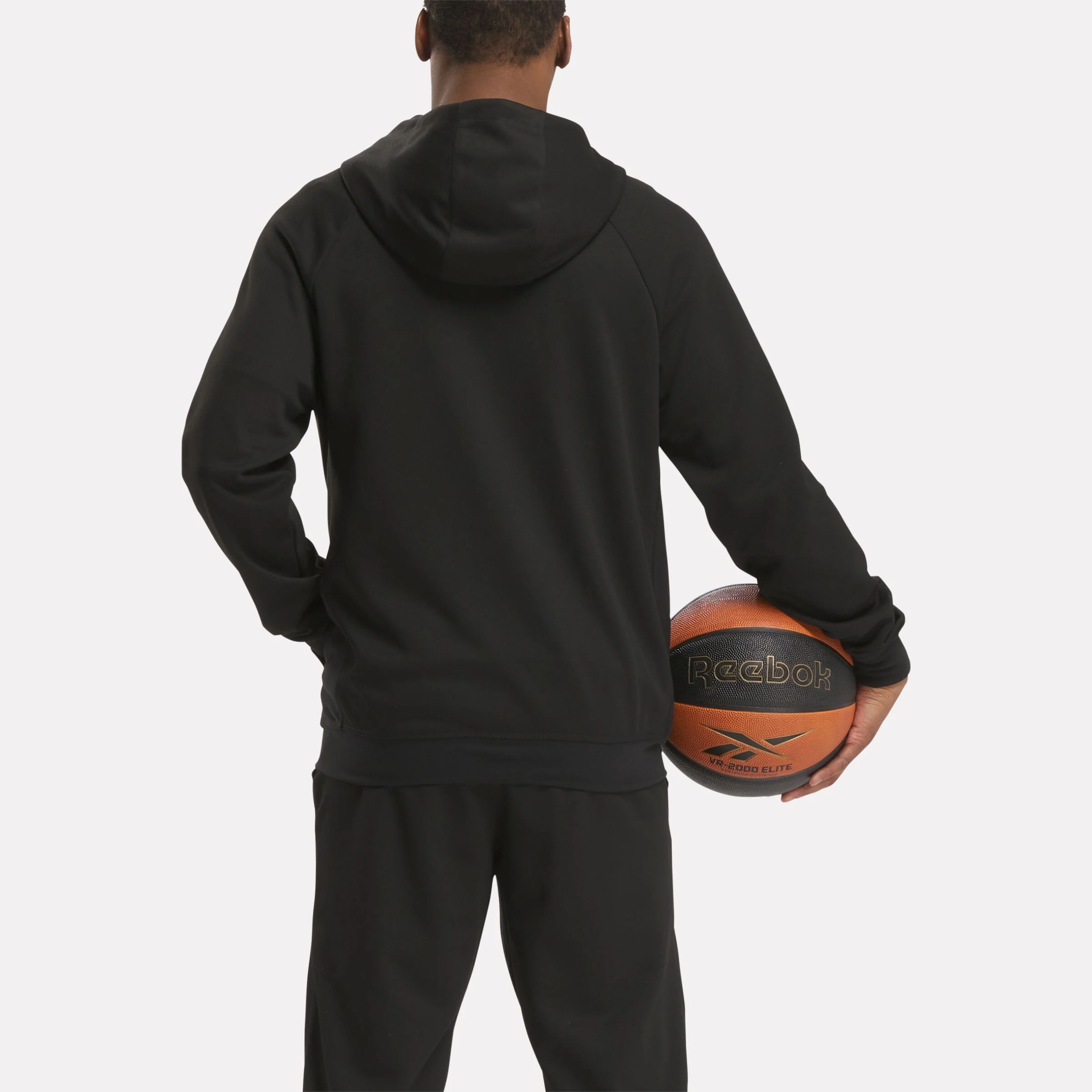 Basketball Full-Zip Hoodie Black - Image 3