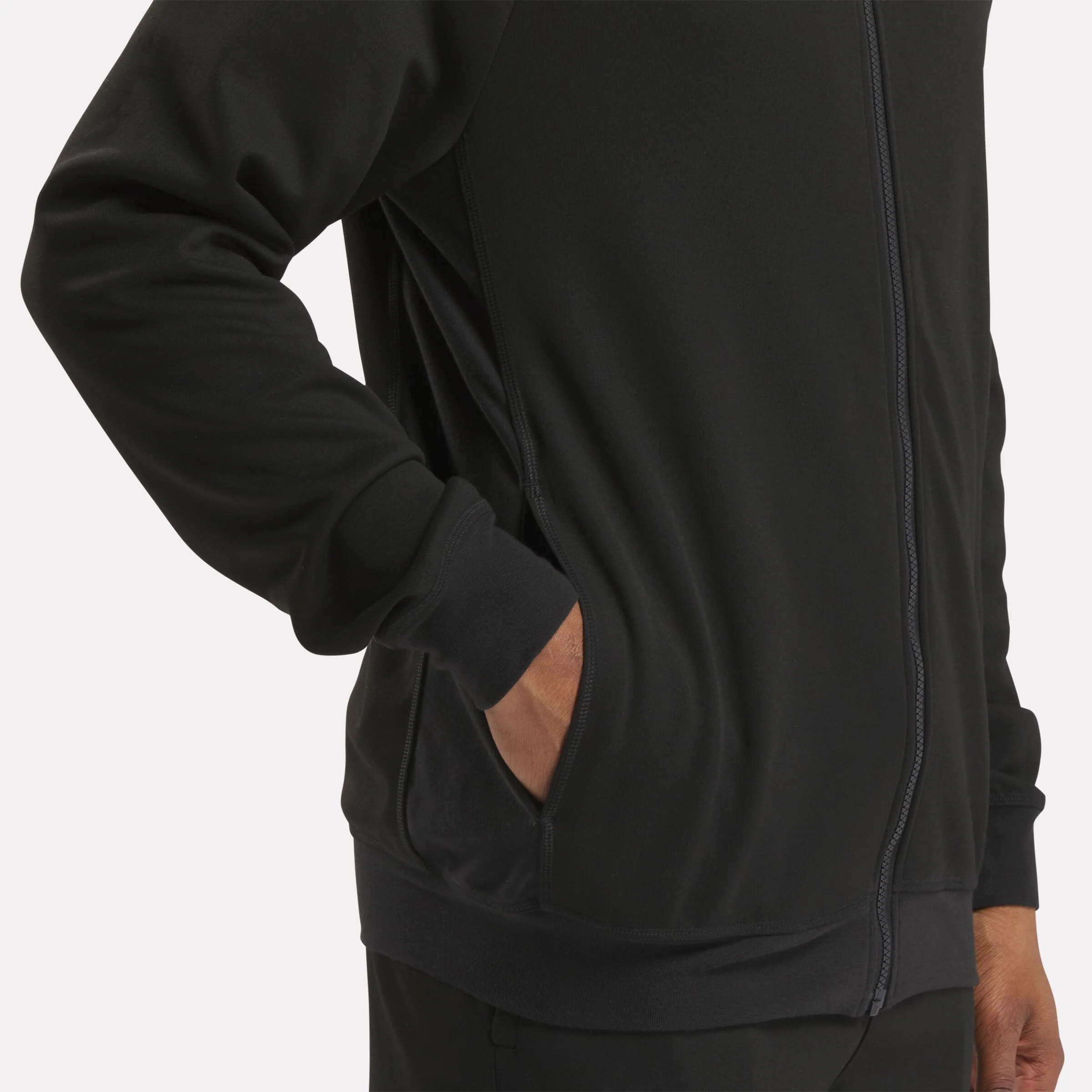 Basketball Full-Zip Hoodie Black - Image 5