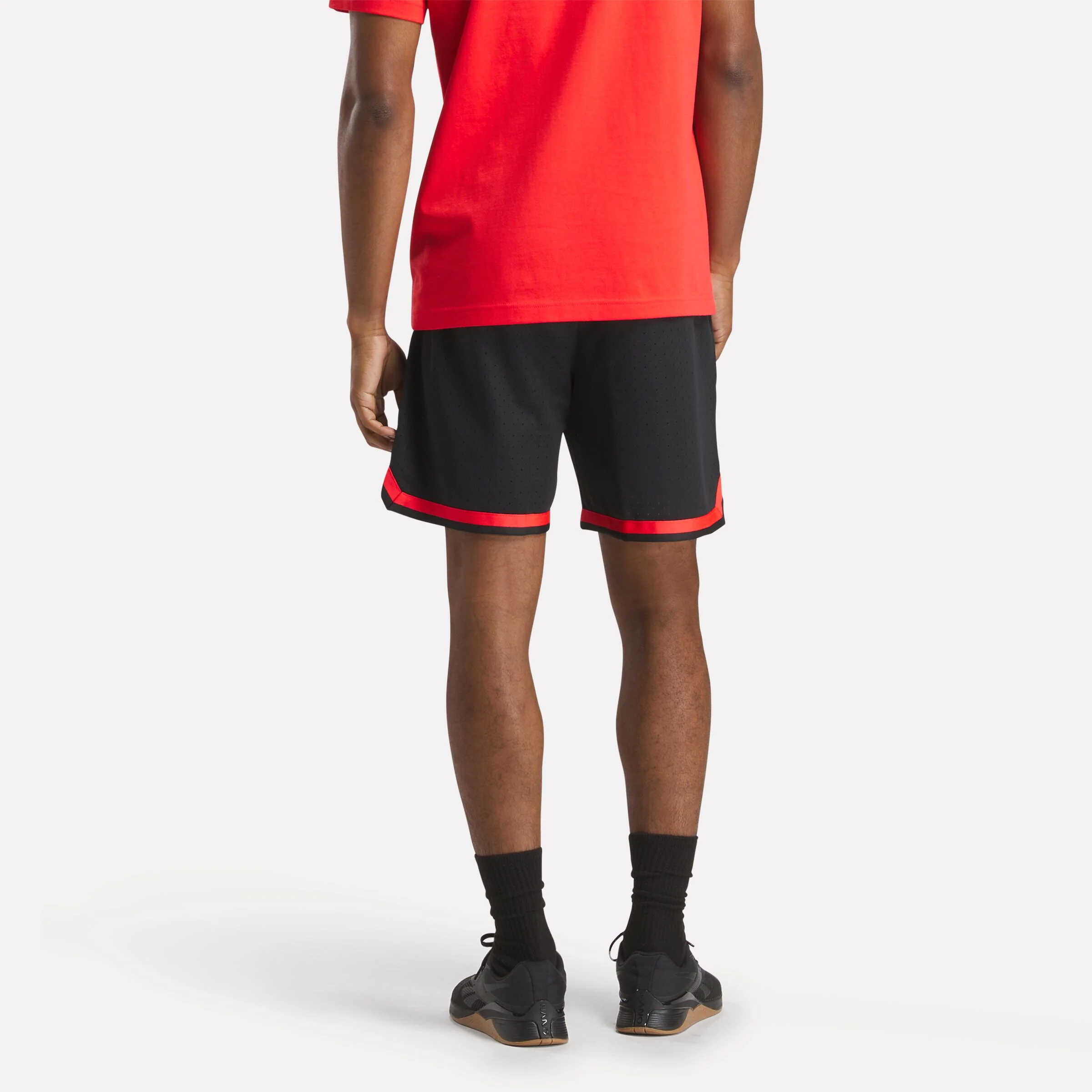 Basketball Transition Short Black/Energy Red - Image 3