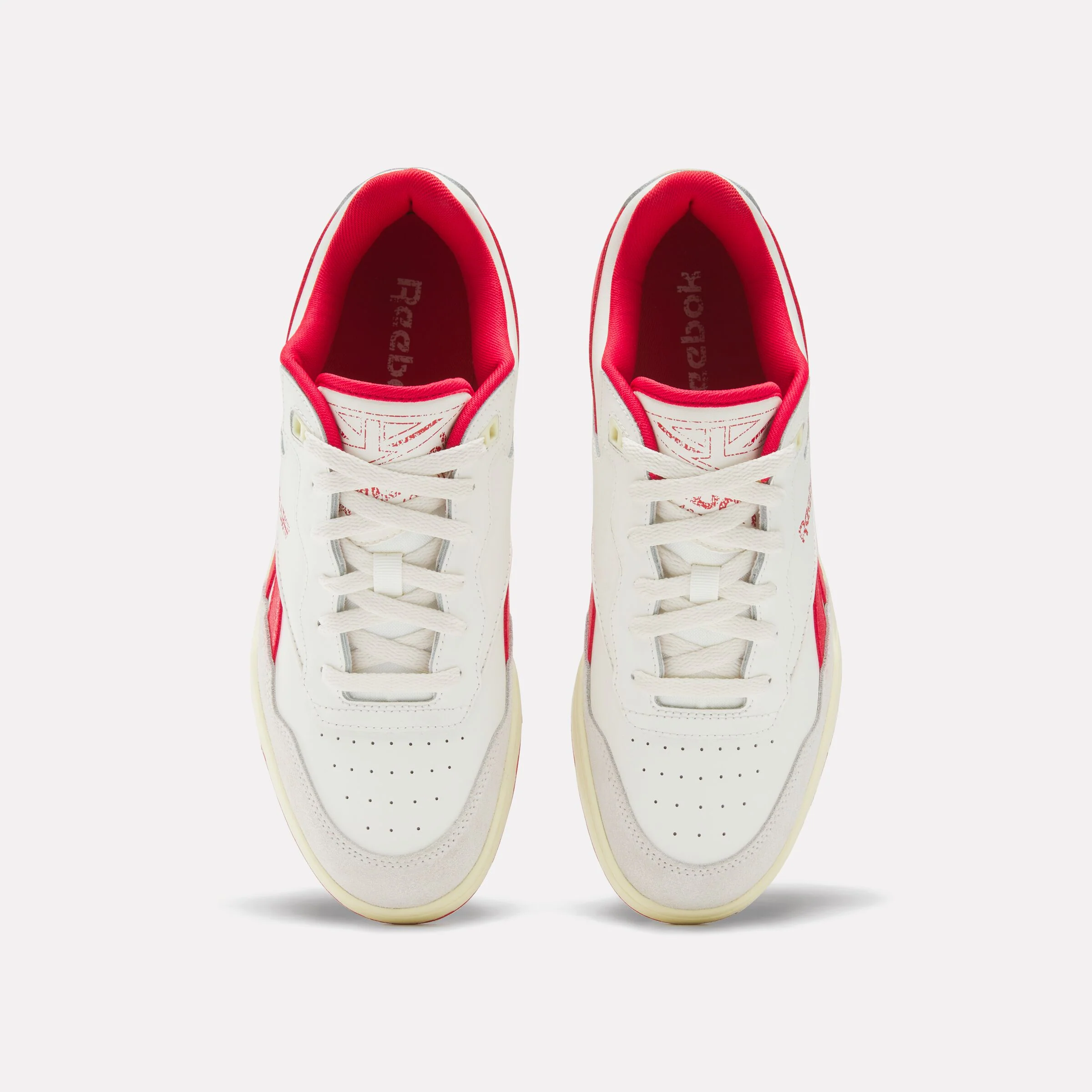 Bb 4000 Ii Basketball Shoes Chalk/Wthrd White/Vector Red - Image 4