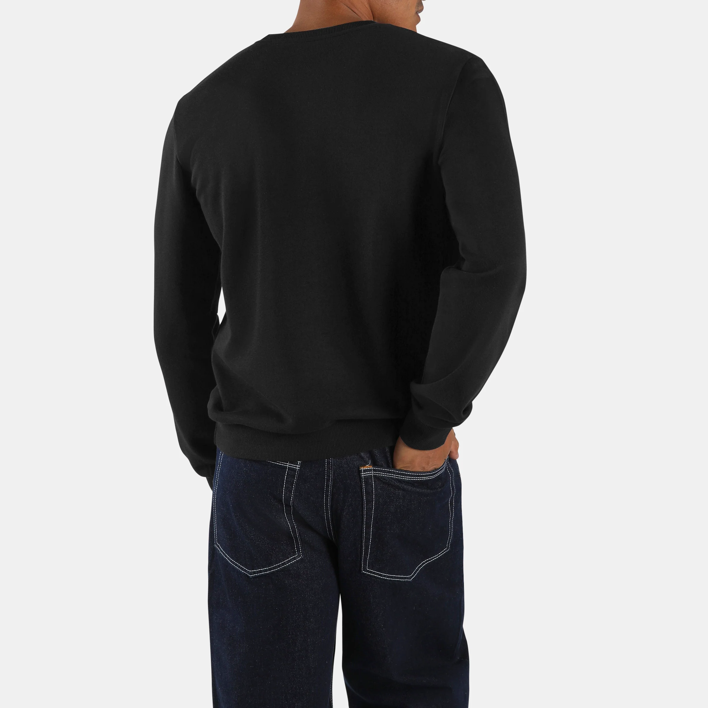 Big Logo Crewneck Sweatshirt Black - Image 3