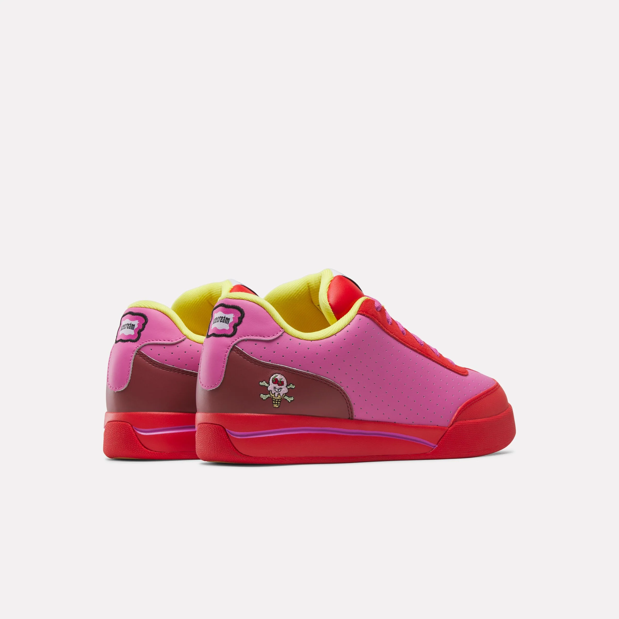 Reebok X Bbc Board Flip Skate Shoes Red/Pink/Yellow - Image 5