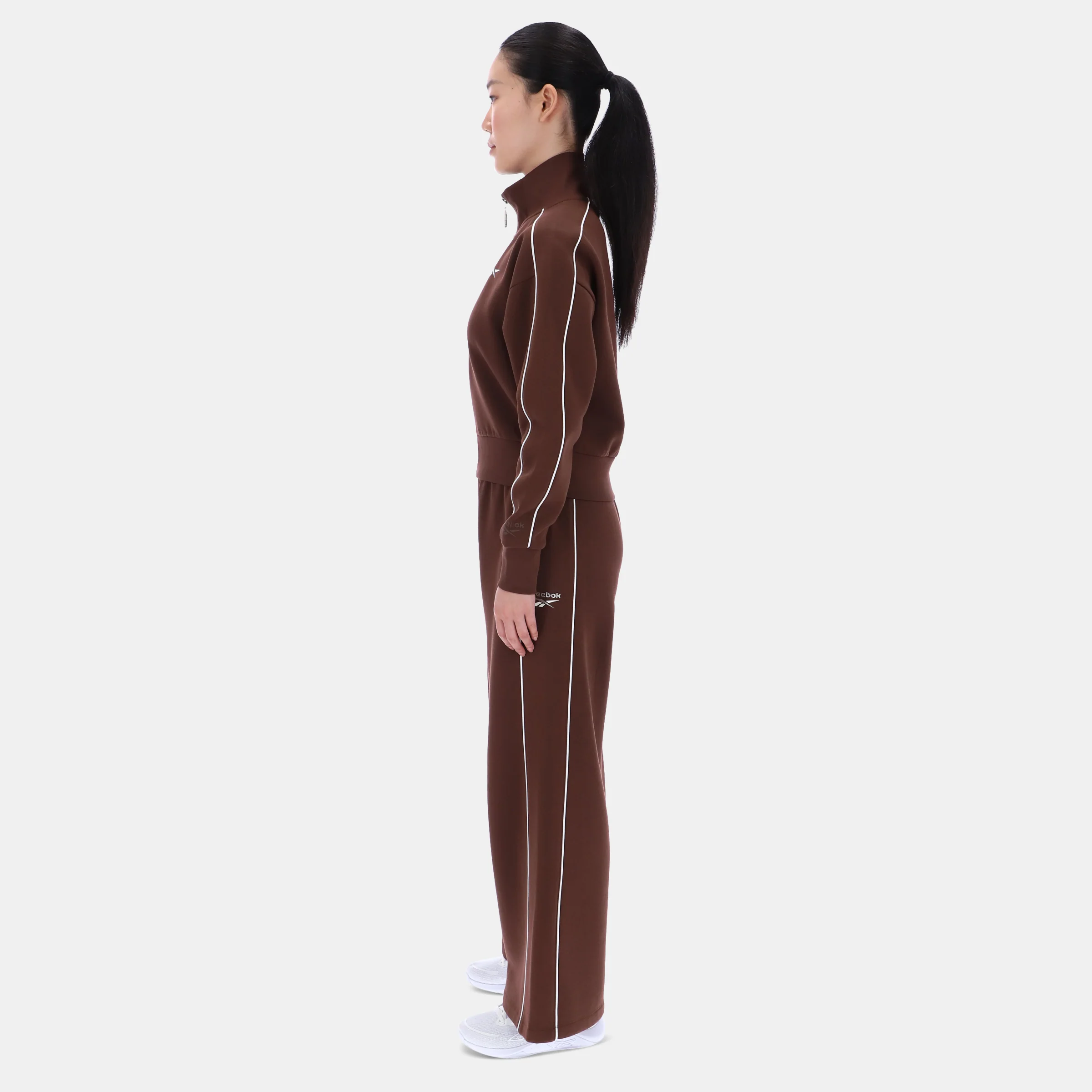 Brooklyn Cropped Bomber Jacket Campus Brown - Image 4