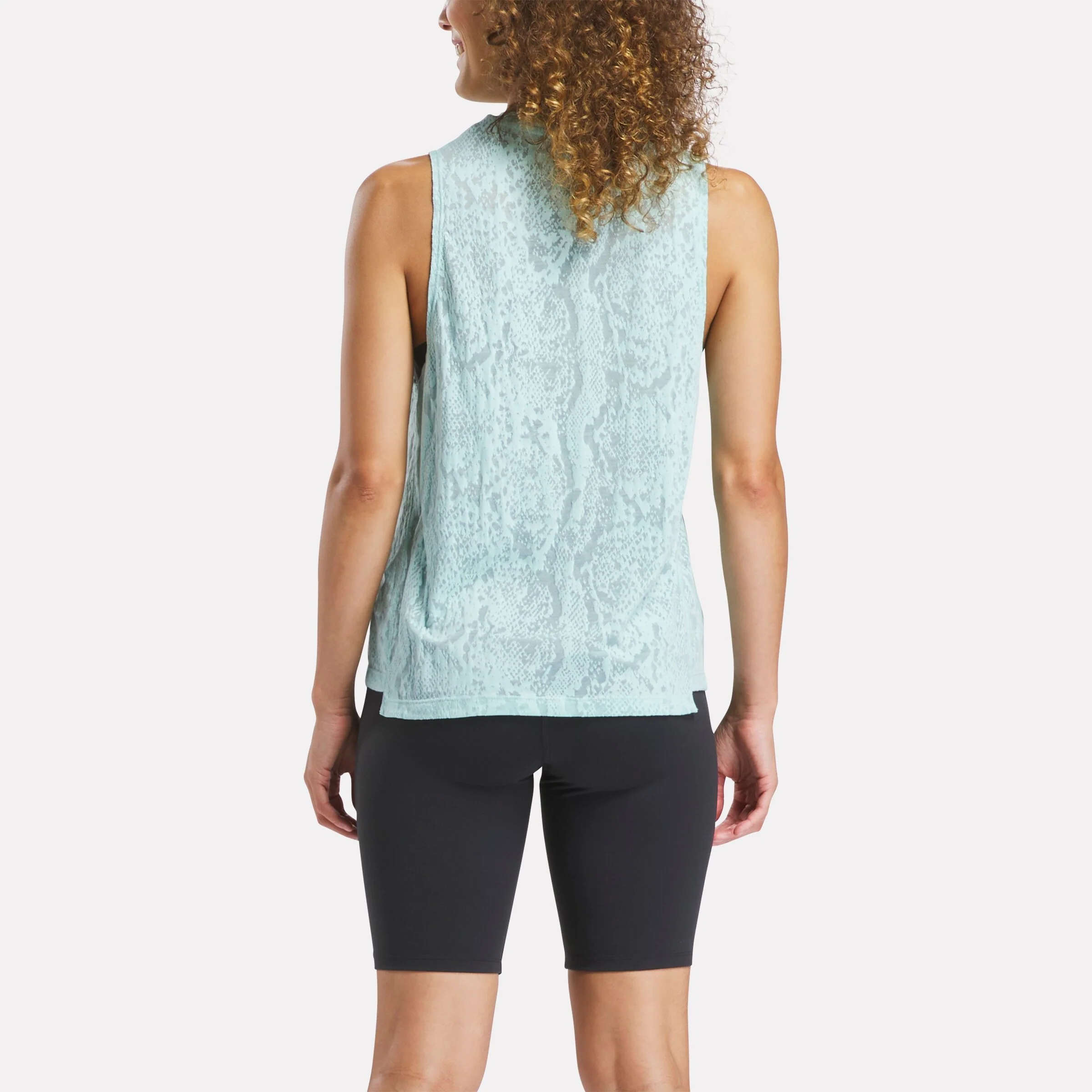 Burnout Muscle Tank Glitch Aqua - Image 3