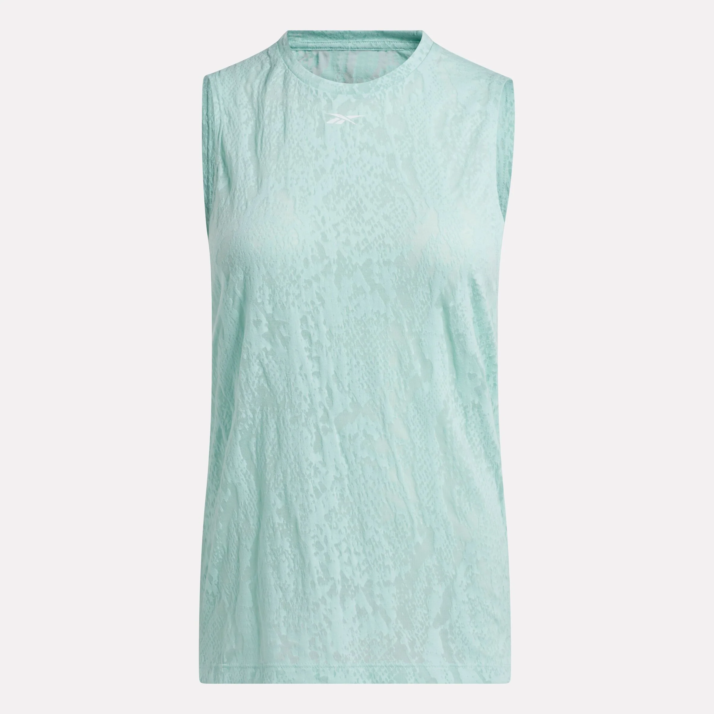 Burnout Muscle Tank Glitch Aqua - Image 4