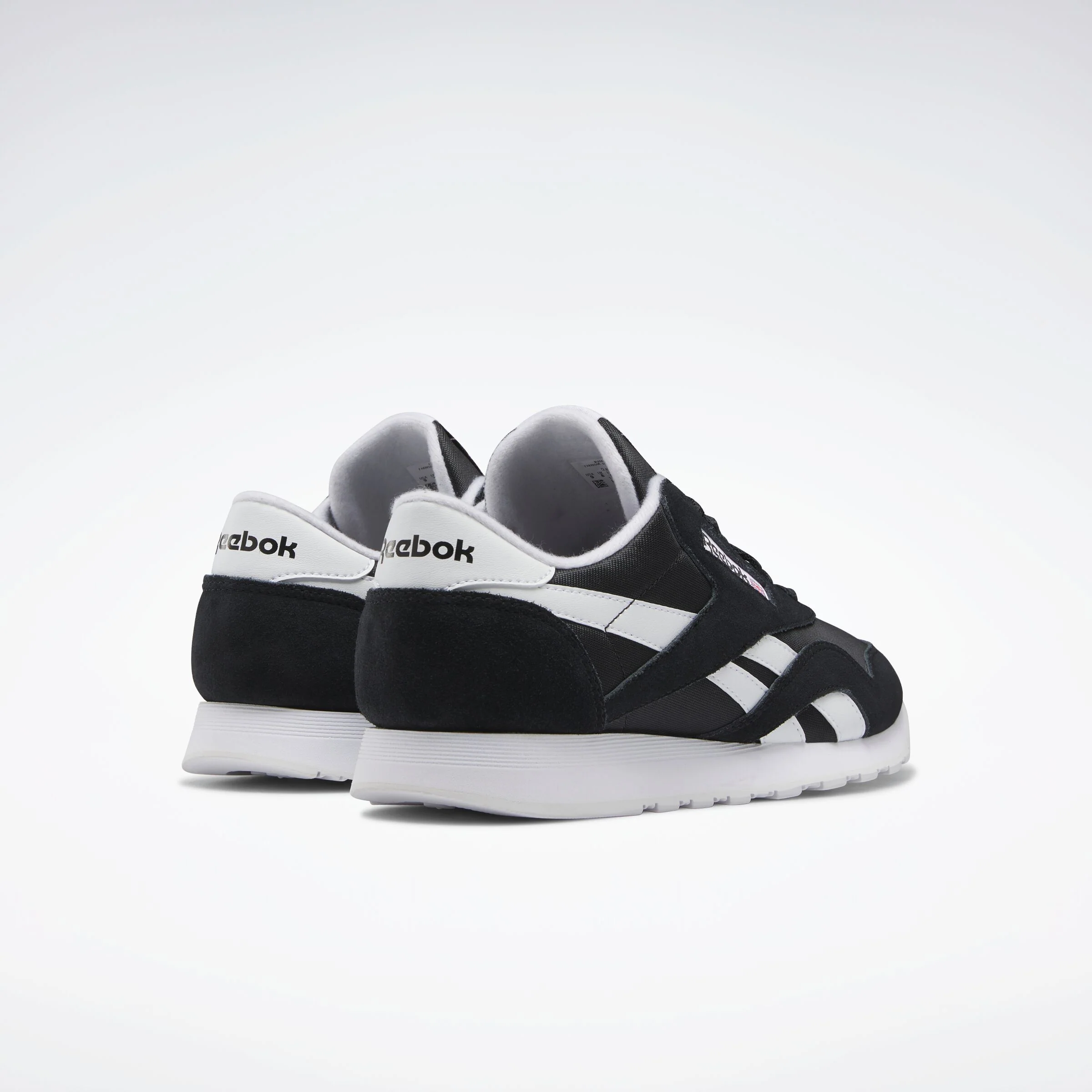 Classic Nylon Shoes Black/White/White - Image 3
