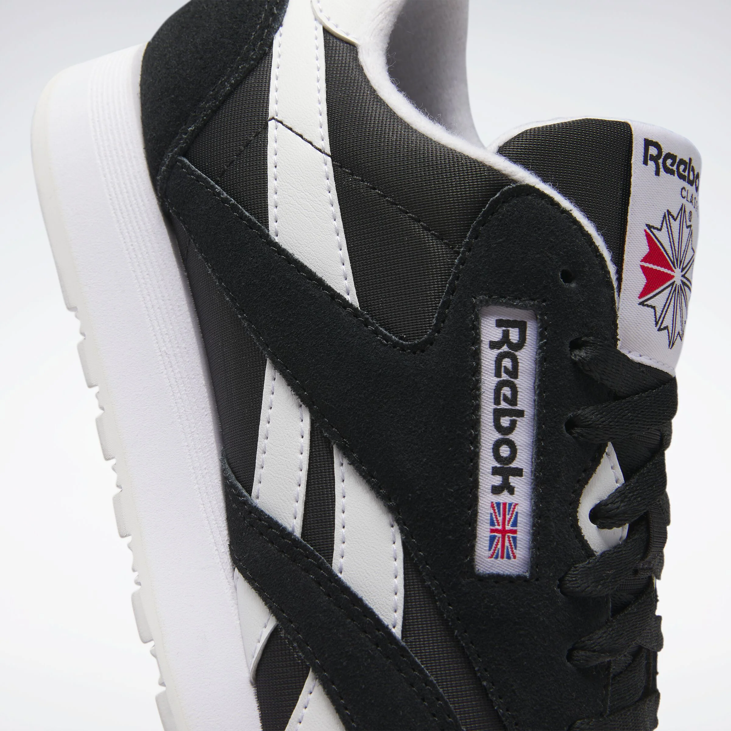 Classic Nylon Shoes Black/White/White - Image 4