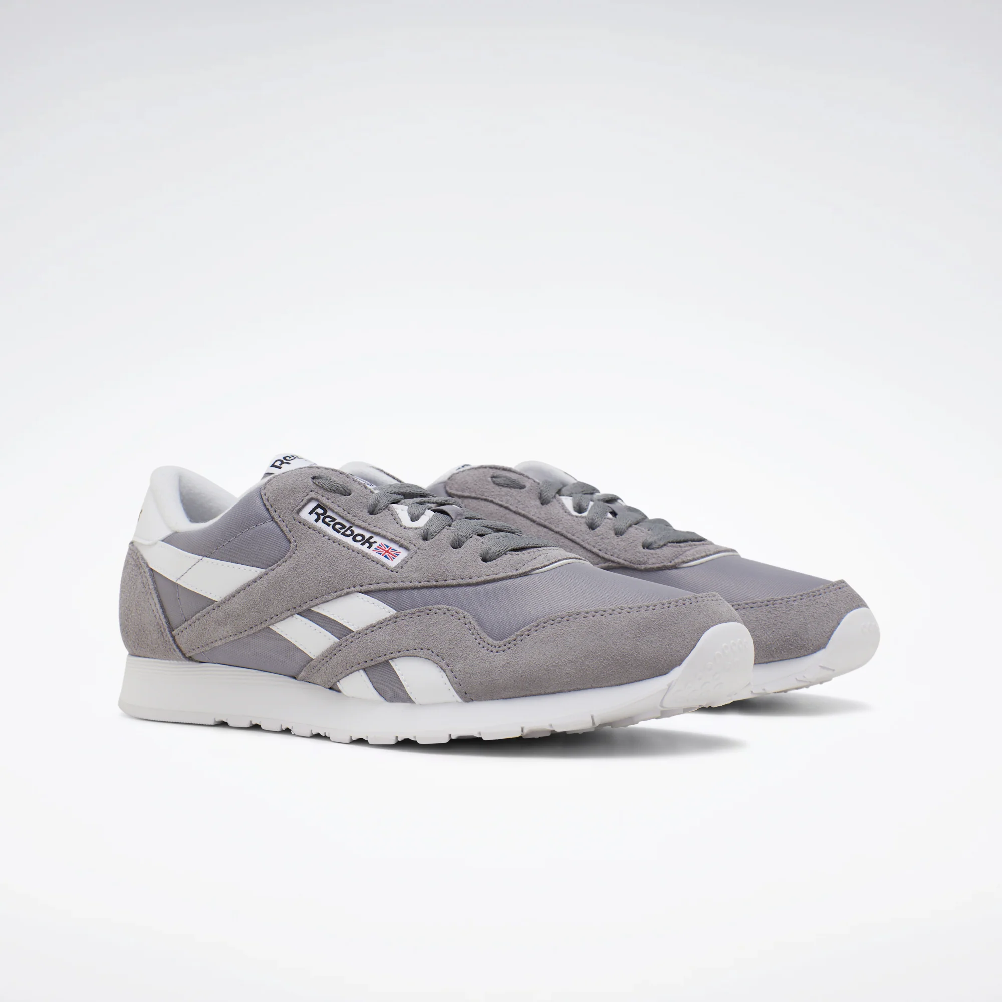 Classic Nylon Shoes Pure Grey 5/White/White - Image 4