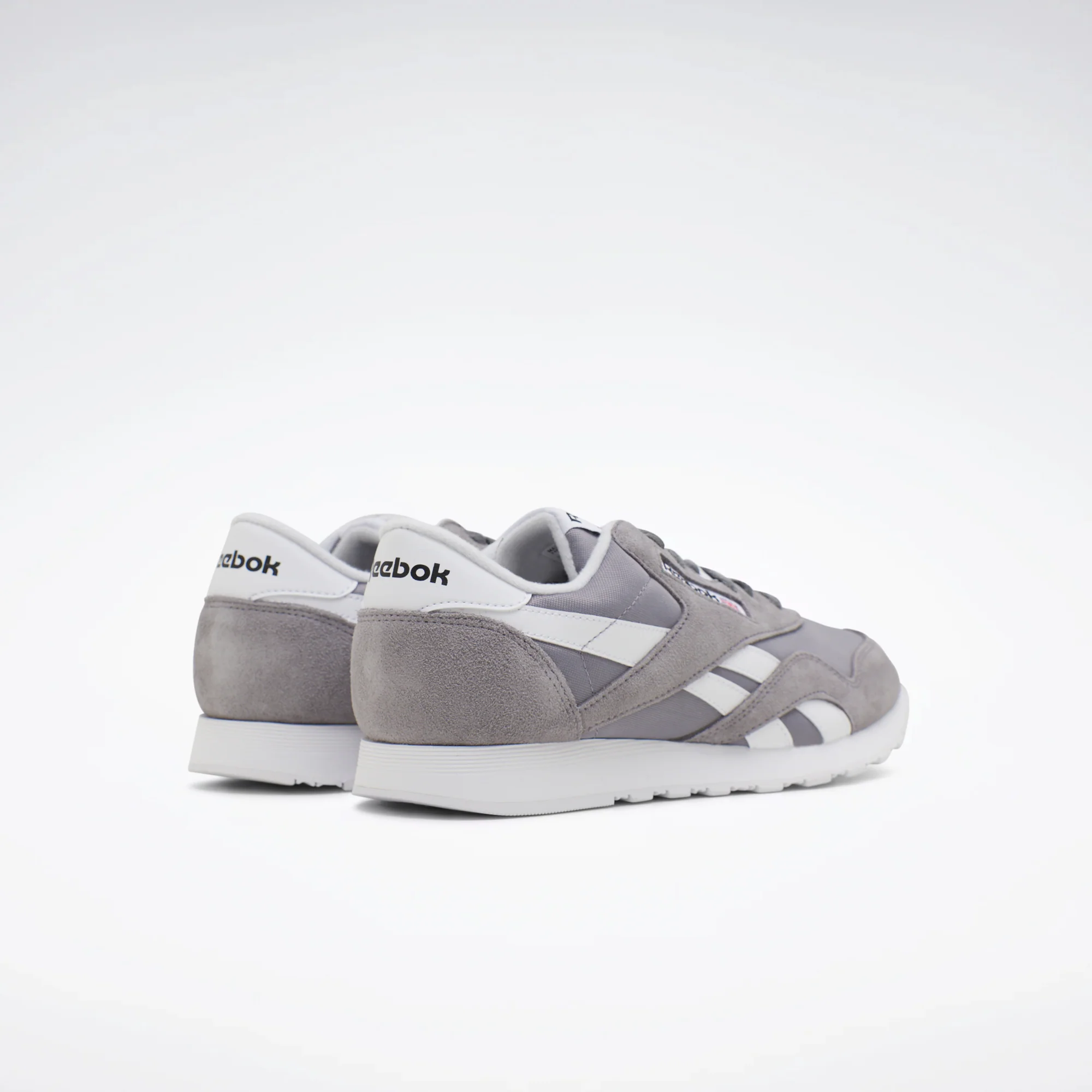 Classic Nylon Shoes Pure Grey 5/White/White - Image 5