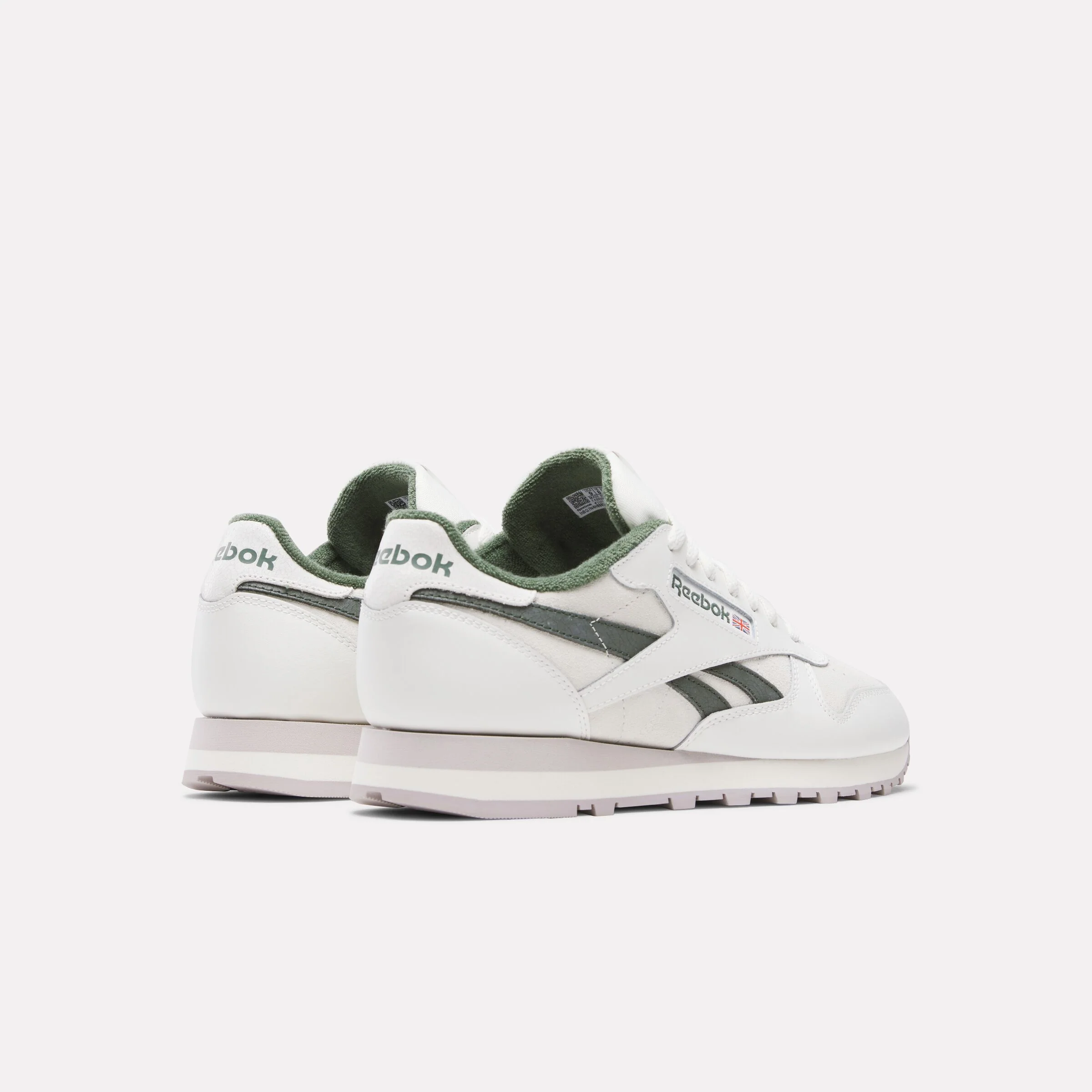 Classic Leather Chalk/Chalk/Breakaway Green - Image 3