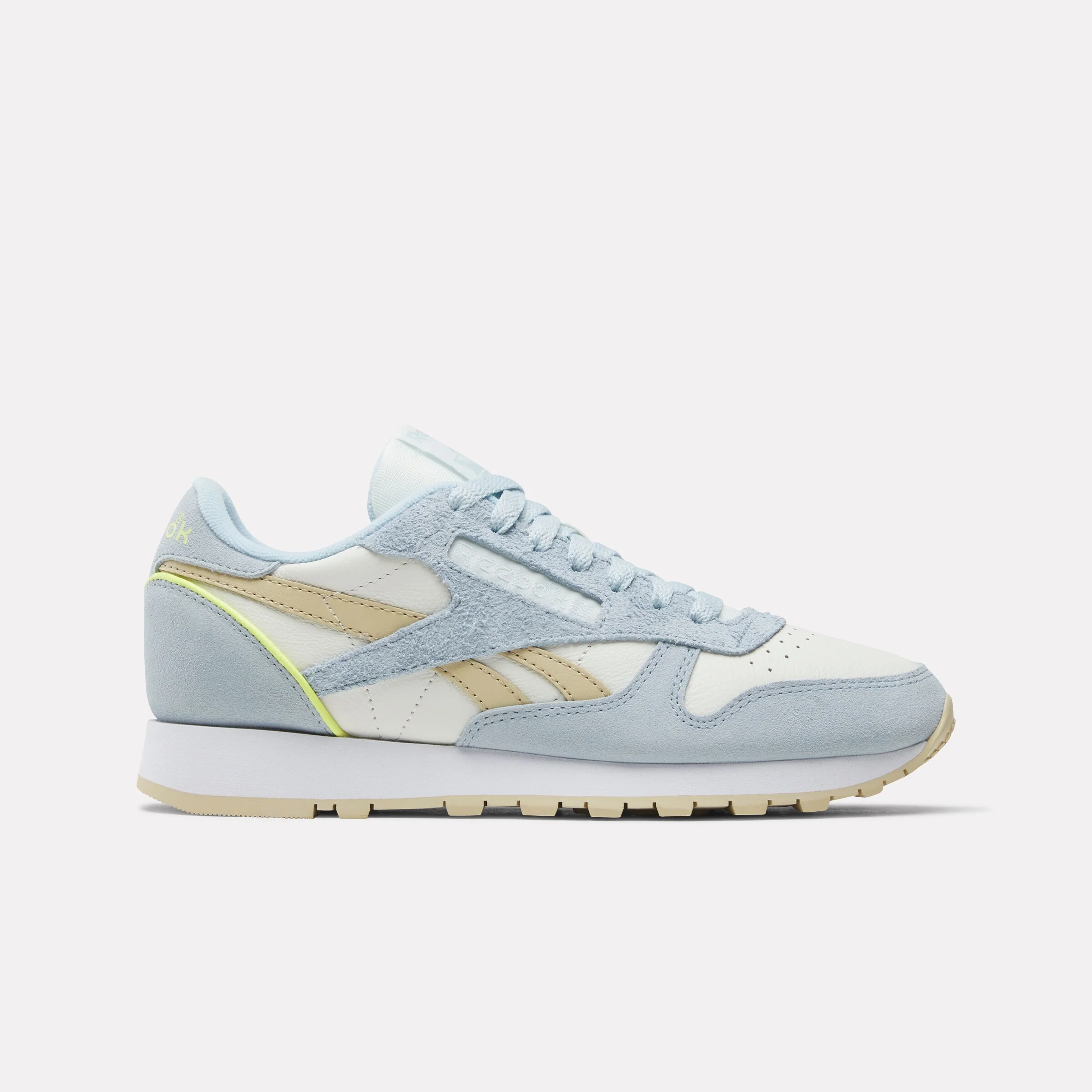 Classic Leather Women's Iceblue/Chalk/Sportcitrus