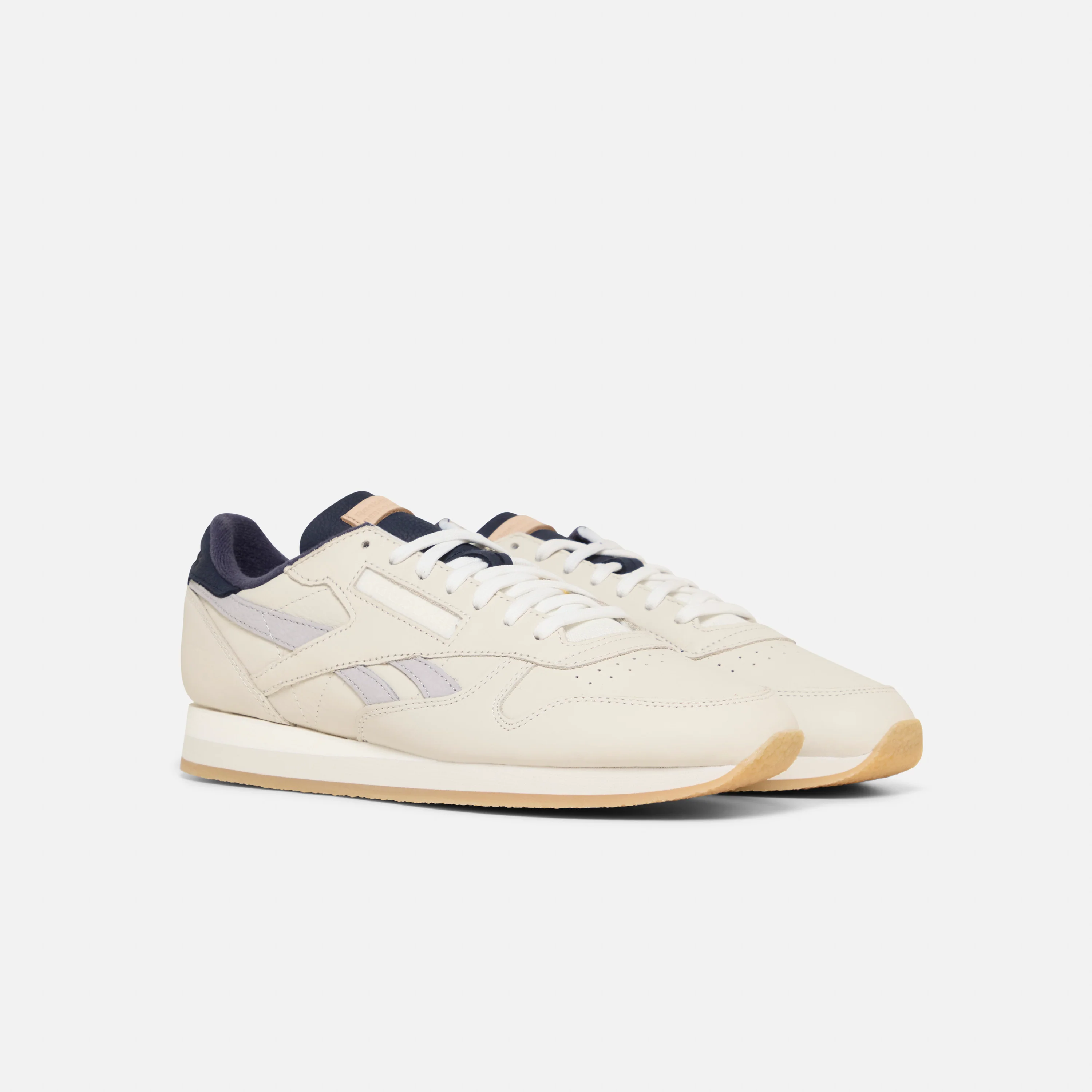 Classic Leather Premium Chalk/Vector Navy/Grey - Image 4