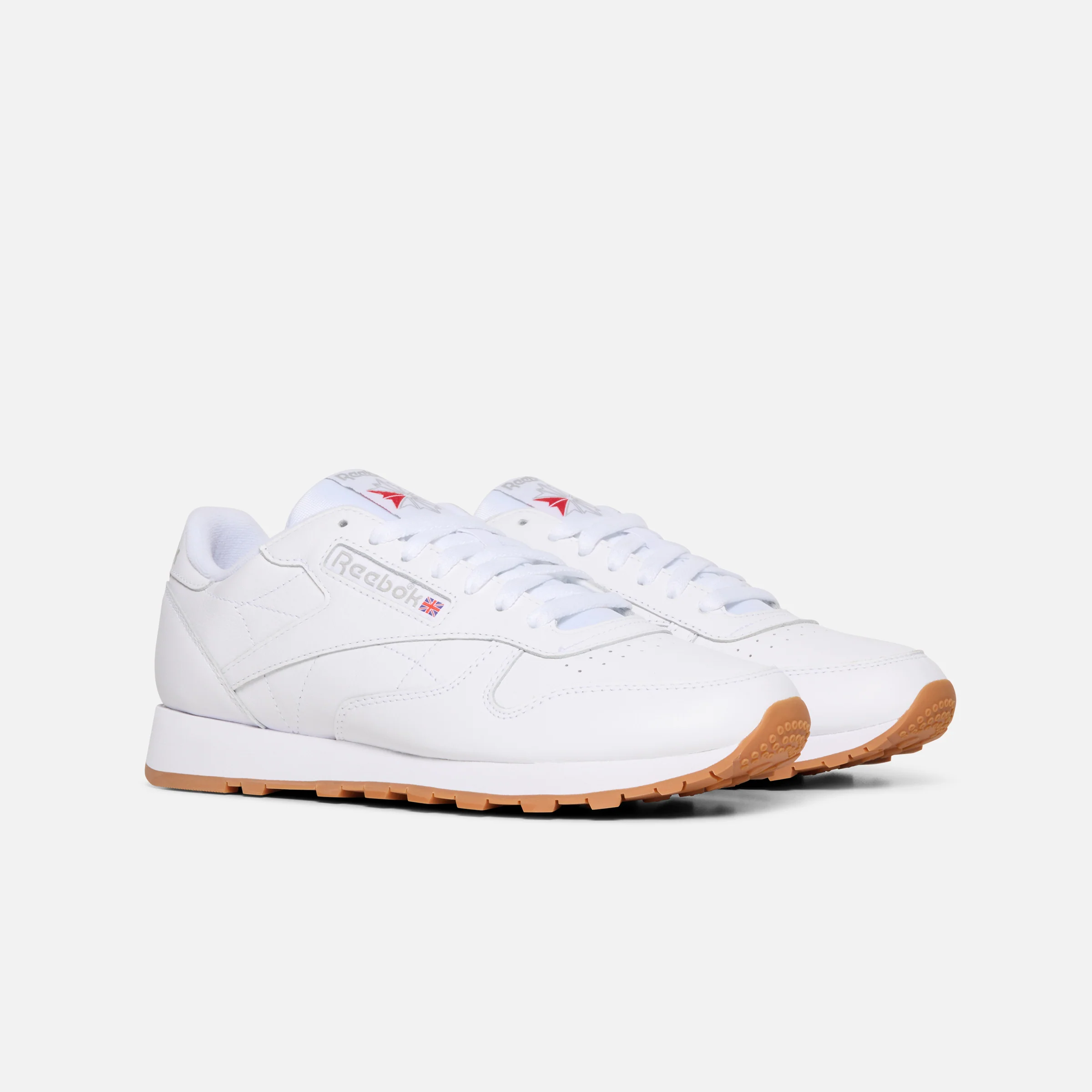 Classic Leather Shoes White/Pure Grey 3 - Image 3