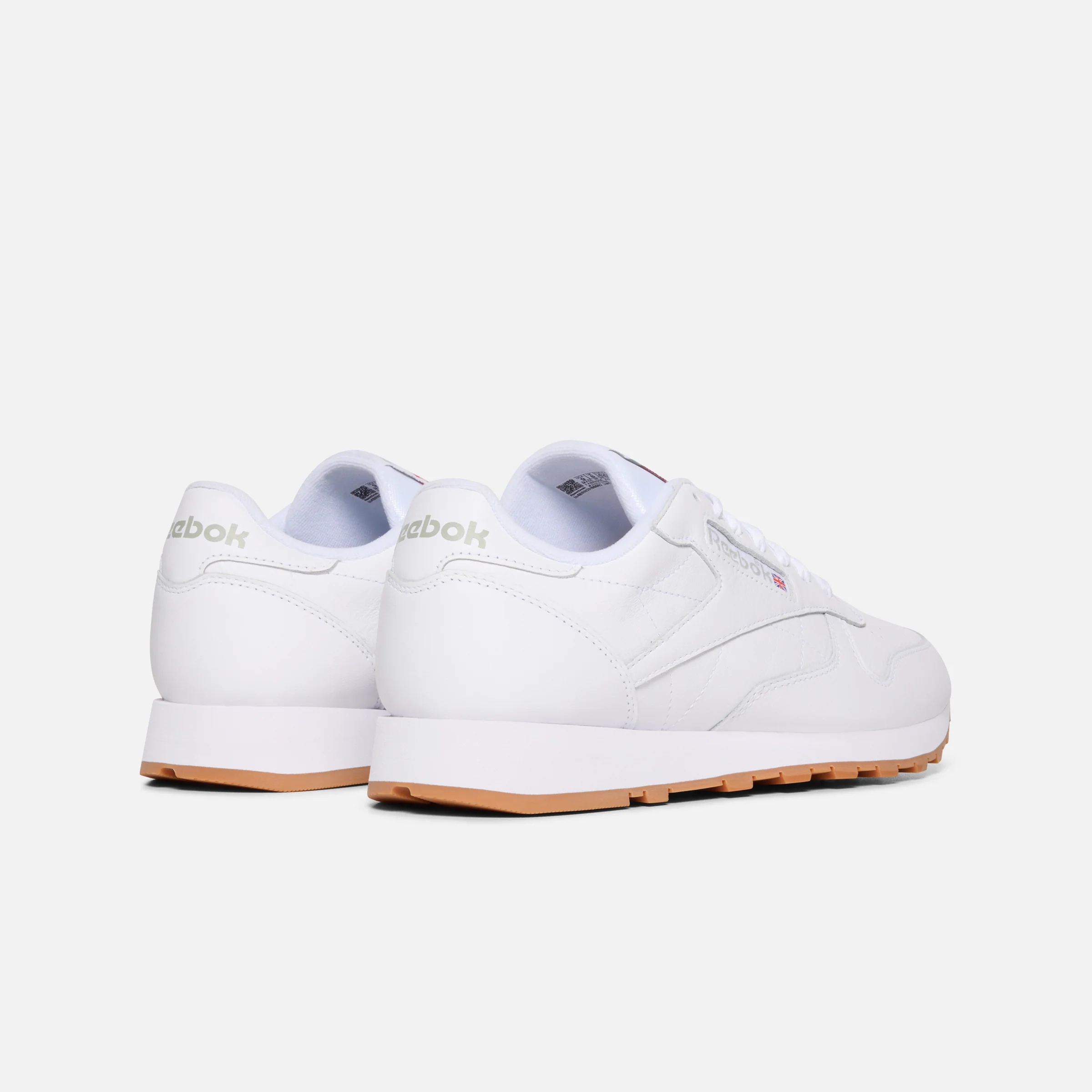 Classic Leather Shoes White/Pure Grey 3 - Image 4