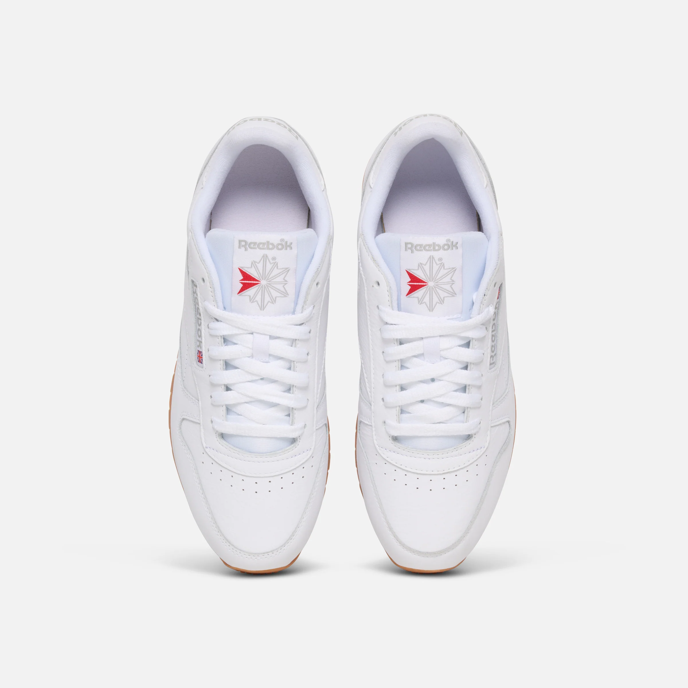 Classic Leather Shoes White/Pure Grey 3 - Image 5