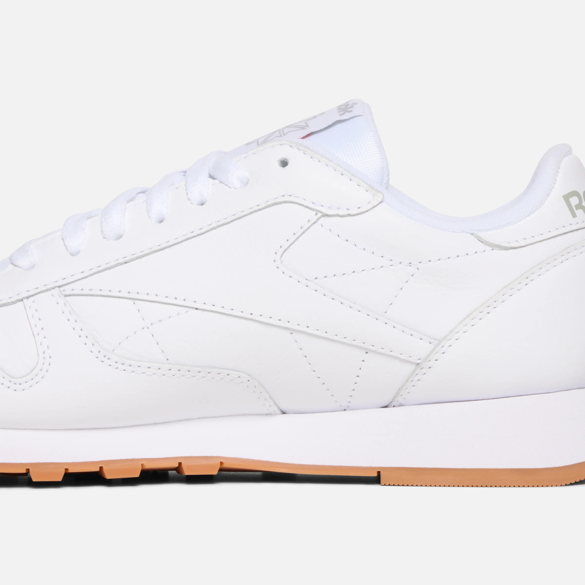 Classic Leather Shoes White/Pure Grey 3 - Image 6