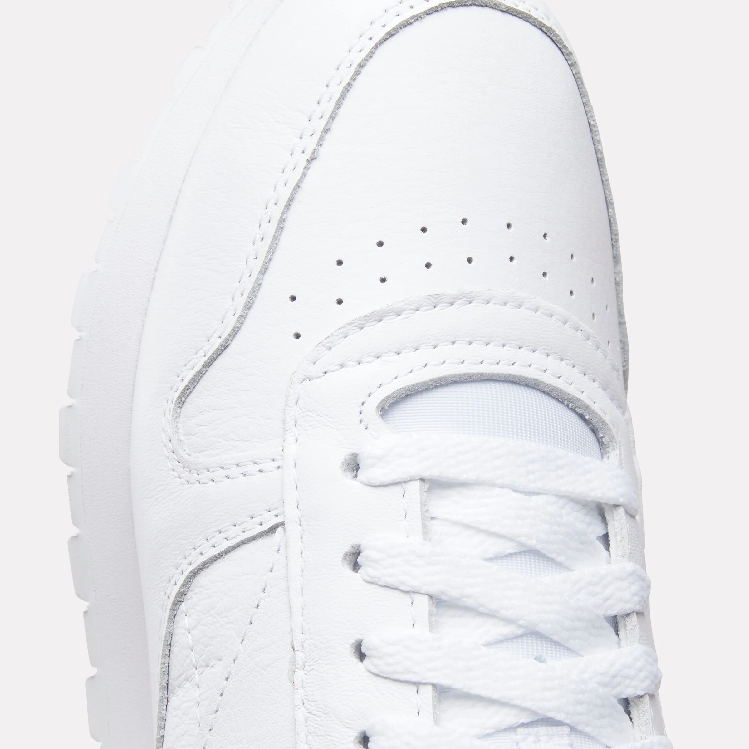 Classic Leather Shoes White/White/Pure Grey 3 - Image 5