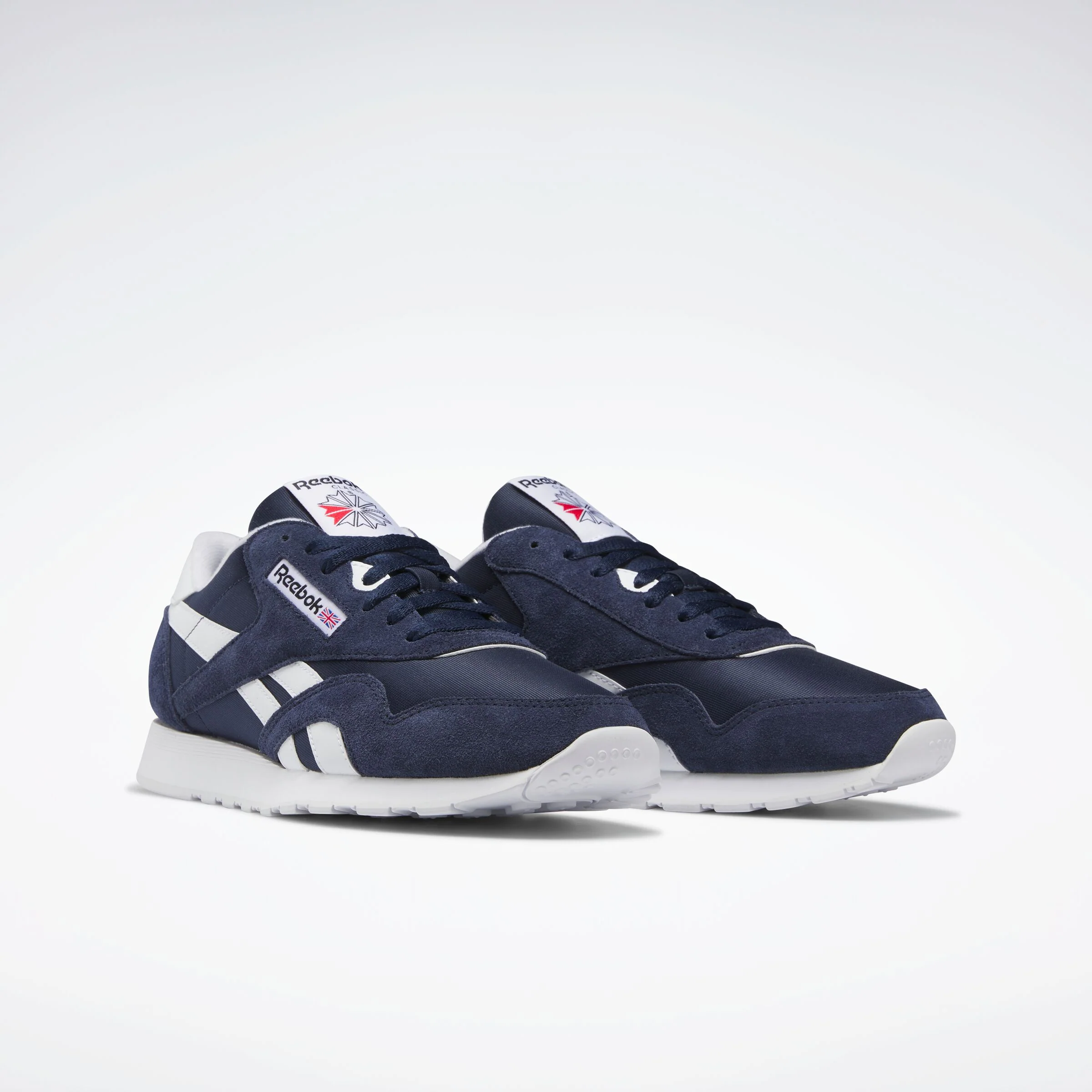 Classic Nylon Men's Shoes Vector Navy/White/White - Image 2