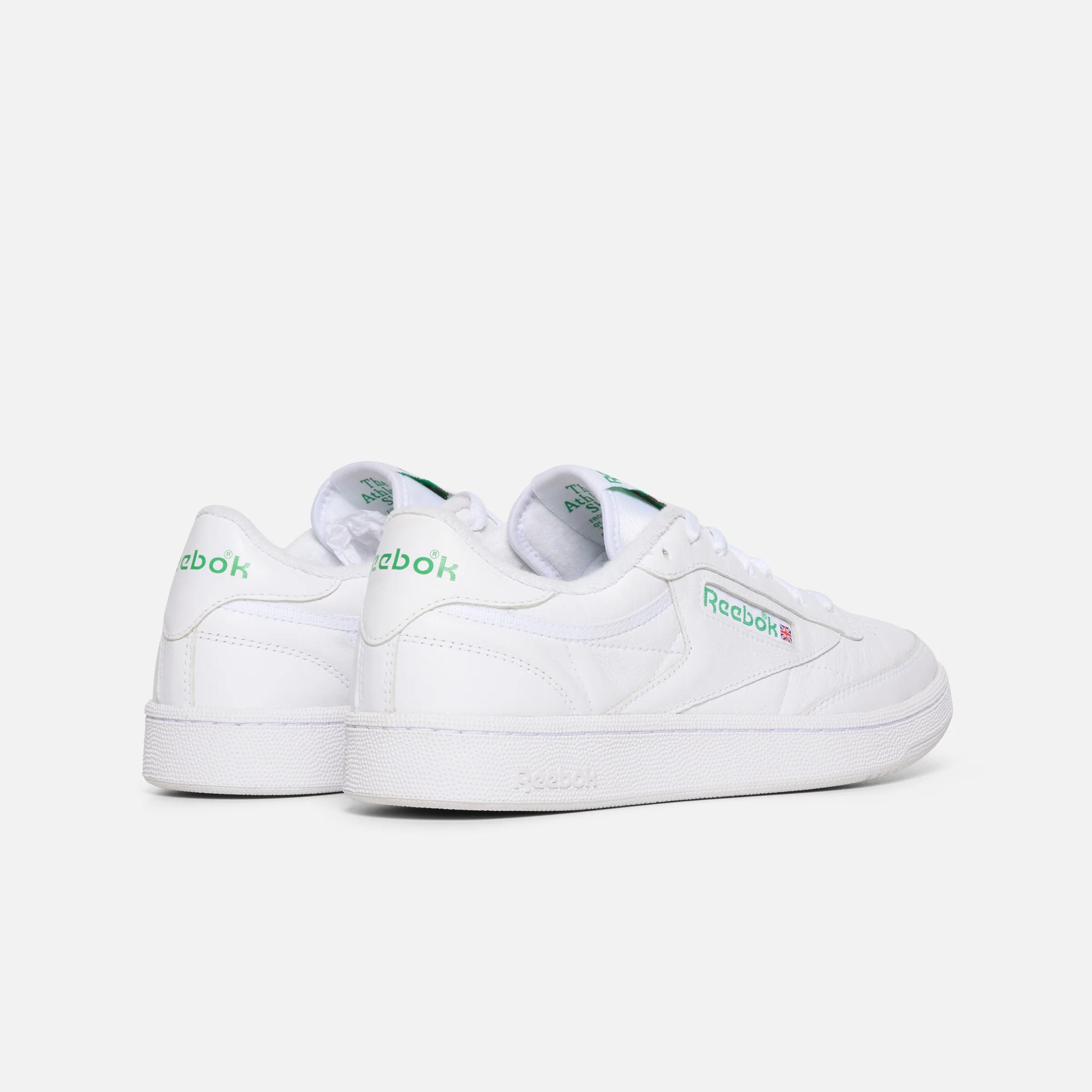 Club C 85 Shoes Int-White/Green - Image 5