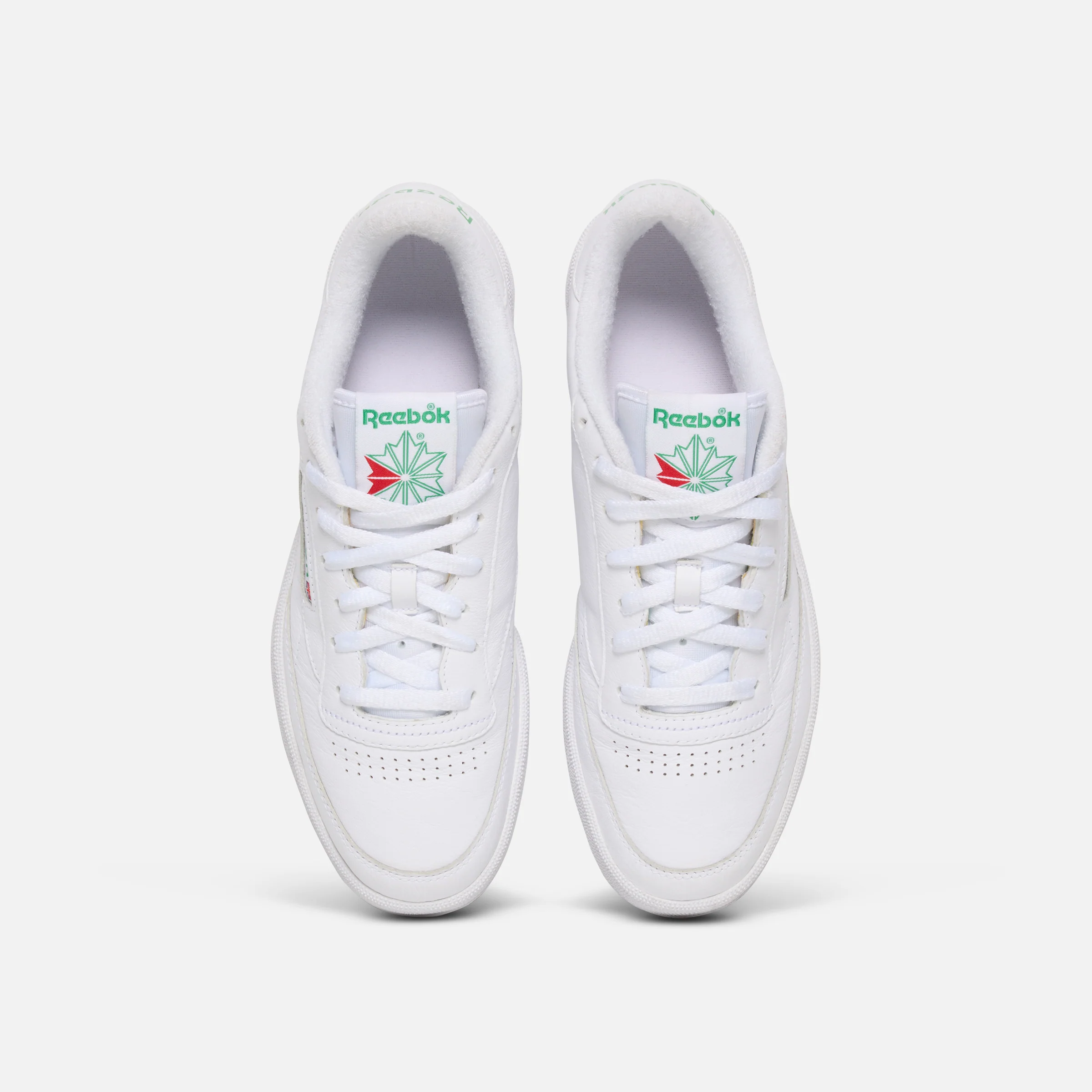 Club C 85 Shoes Int-White/Green - Image 6