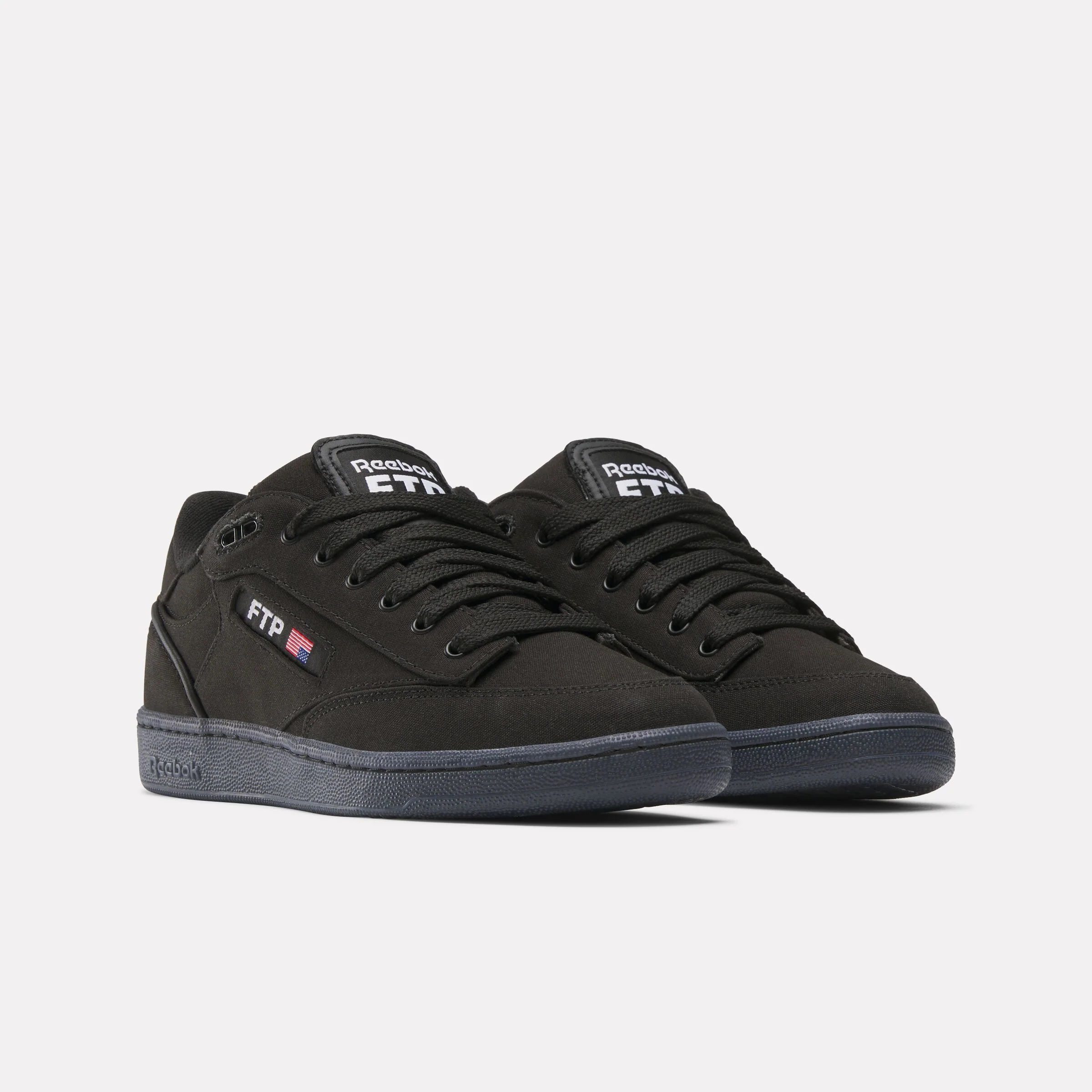 Reebok X Ftp Club C Bulc Shoes Black/White/Black - Image 3