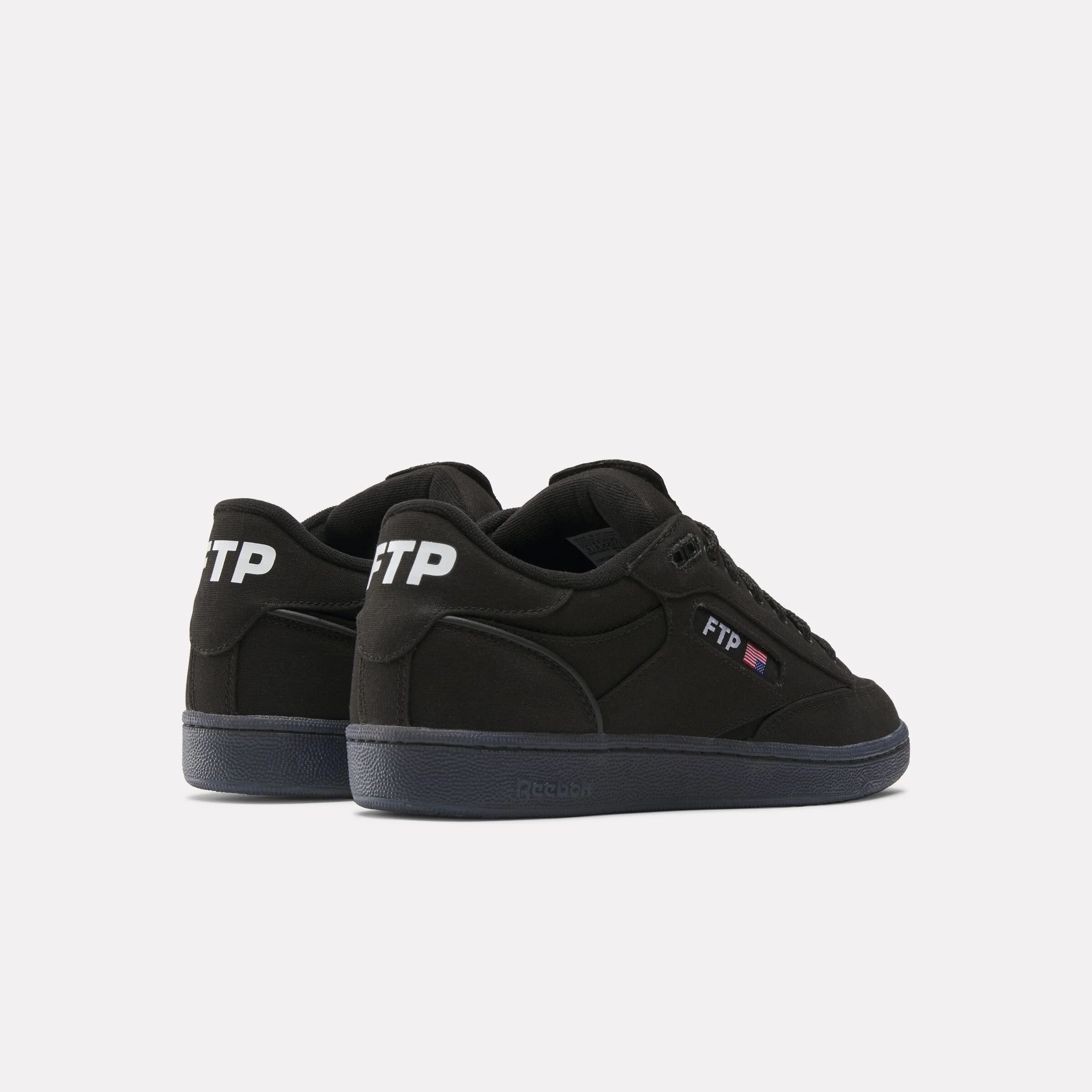 Reebok X Ftp Club C Bulc Shoes Black/White/Black - Image 4