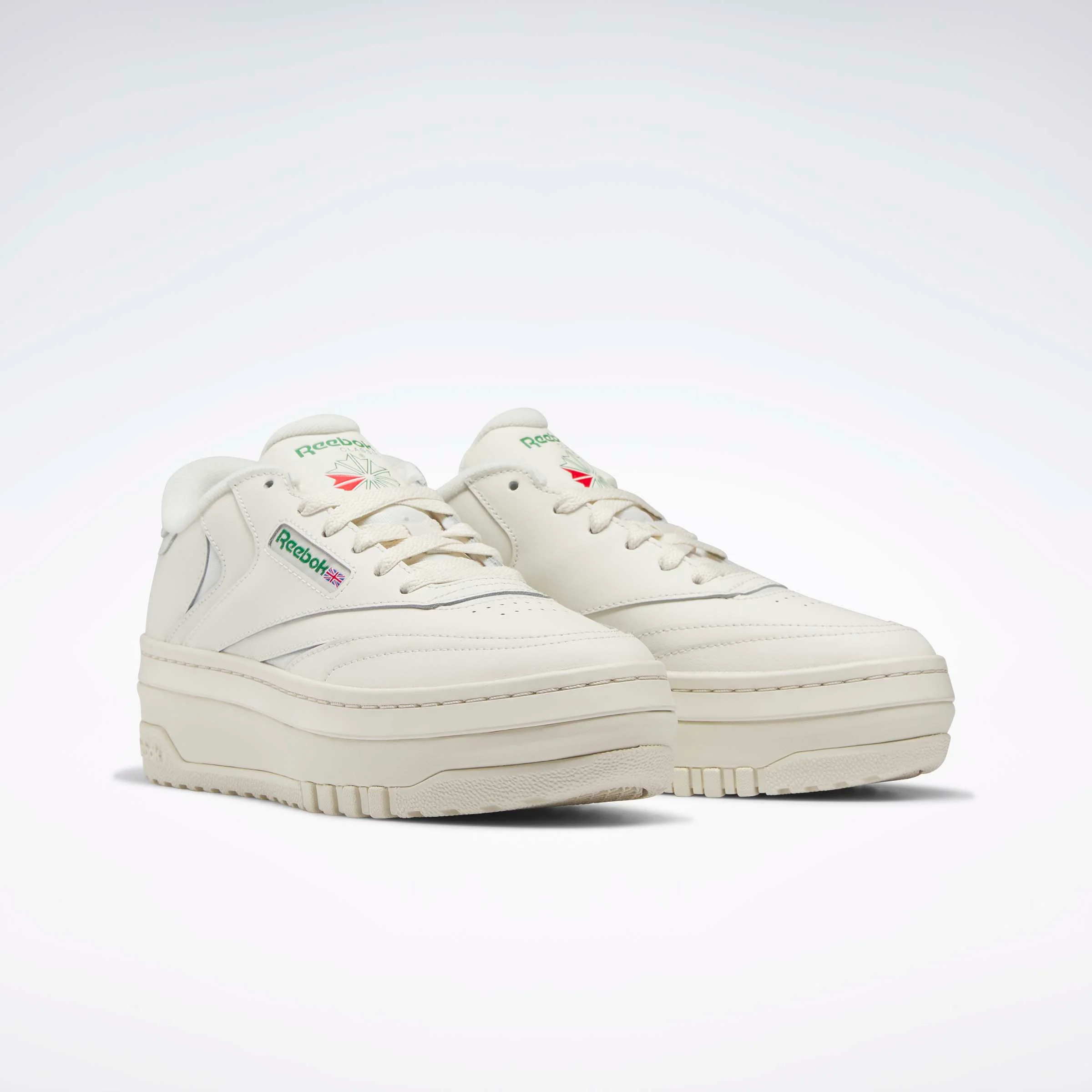 Club C Extra Women's Shoes Chalk/Chalk/Glen Green - Image 4