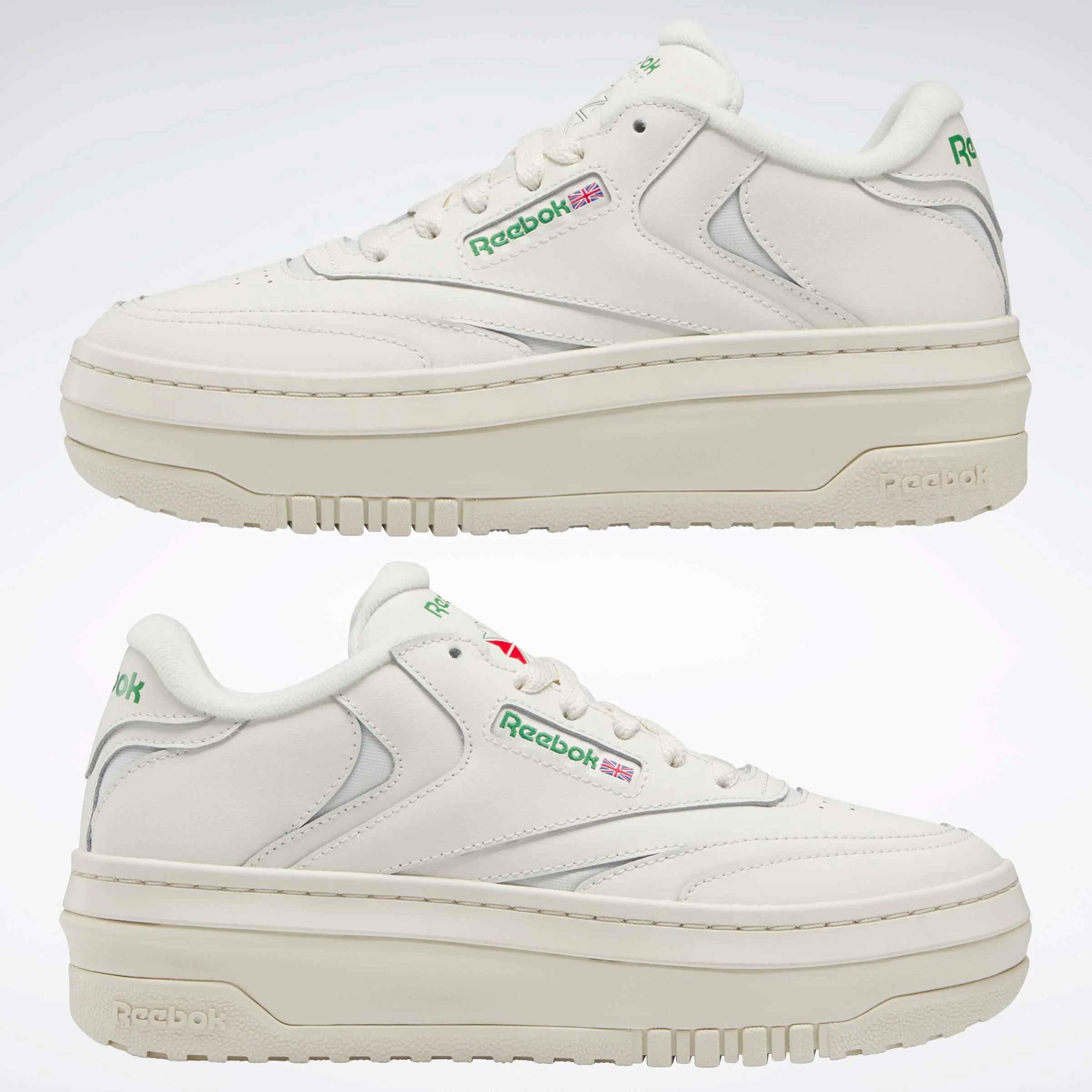 Club C Extra Women's Shoes Chalk/Chalk/Glen Green - Image 9