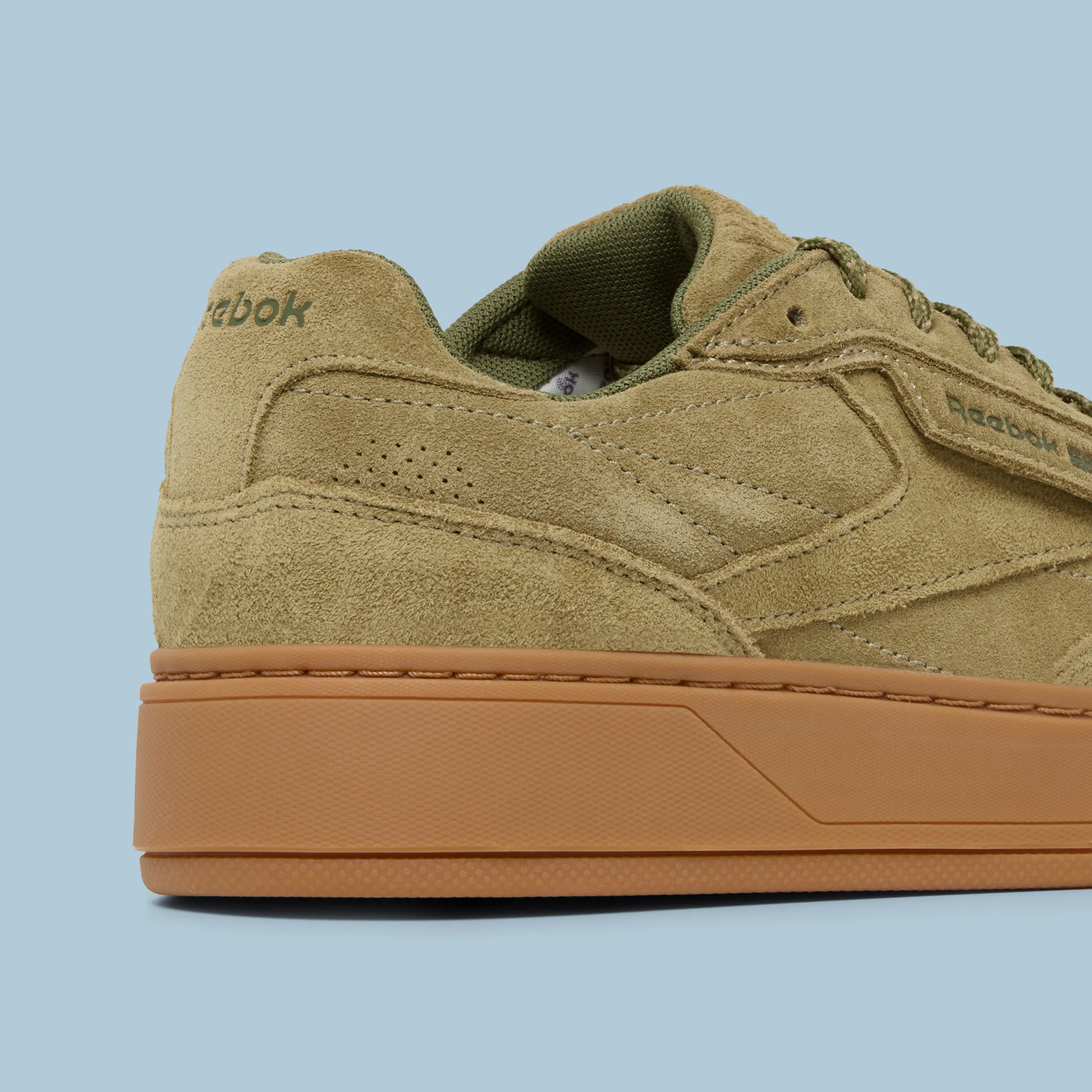 Club C Ltd Olive Green Suede - Image 4