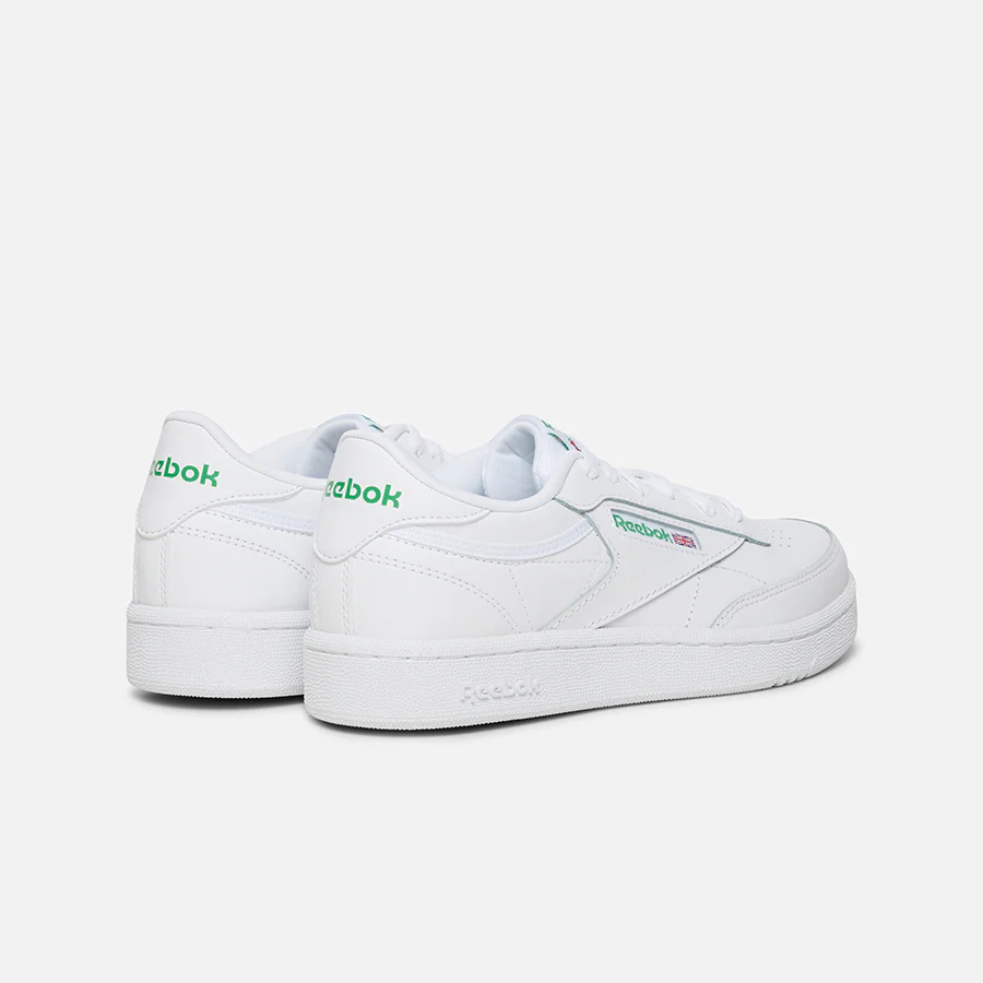 Club C Shoes - Grade School White/Glen Green/Vector Blue - Image 5