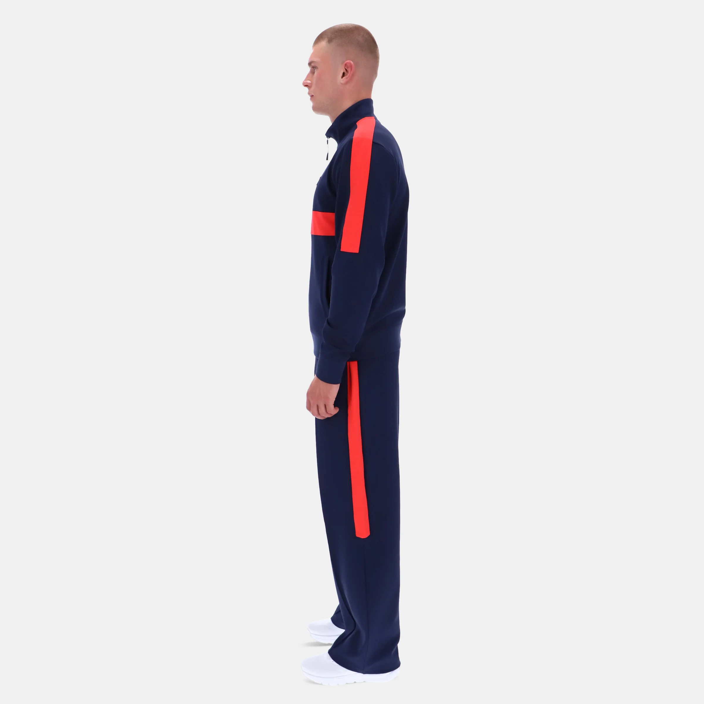 Colour Block Track Jacket Vector Navy - Image 2