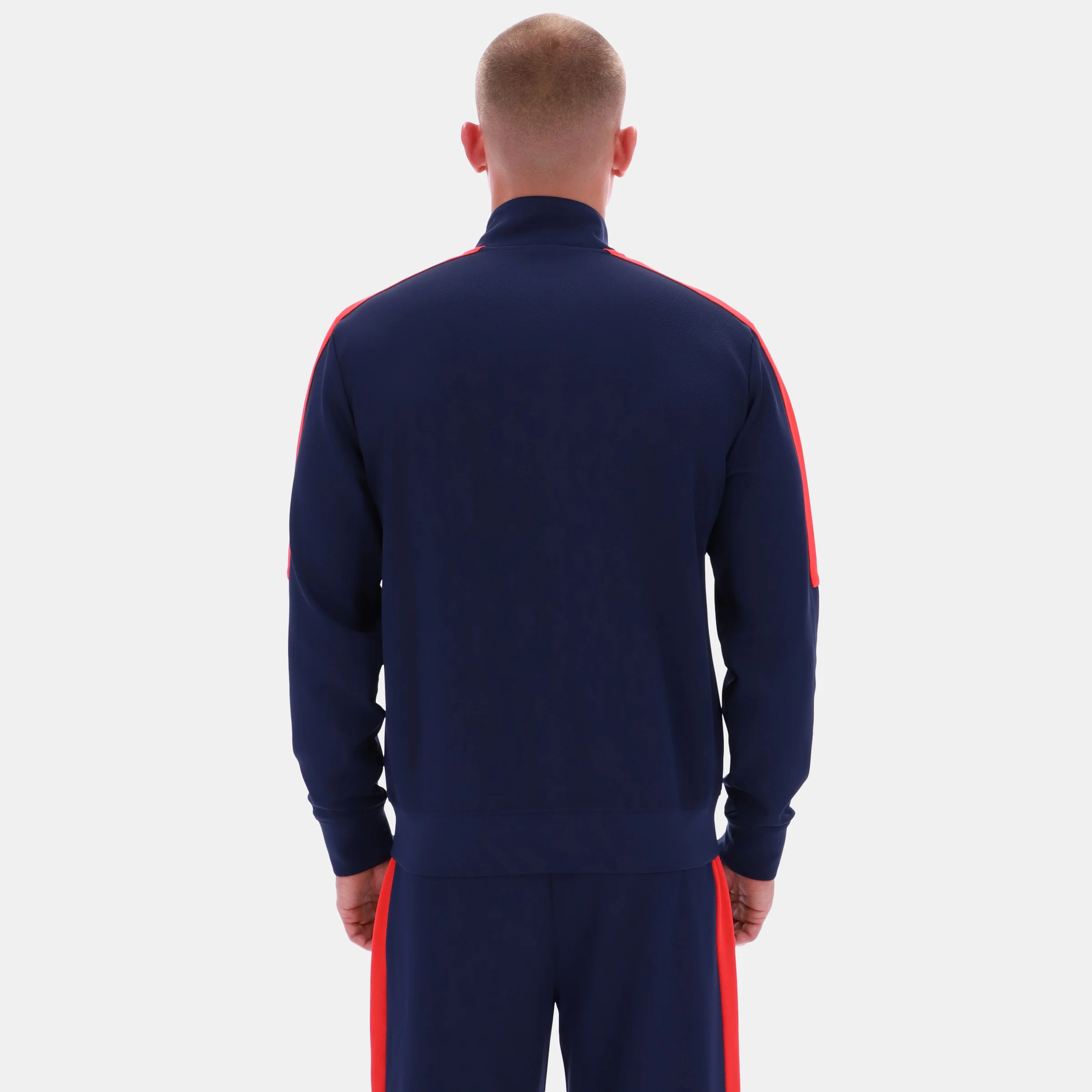 Colour Block Track Jacket Vector Navy - Image 3