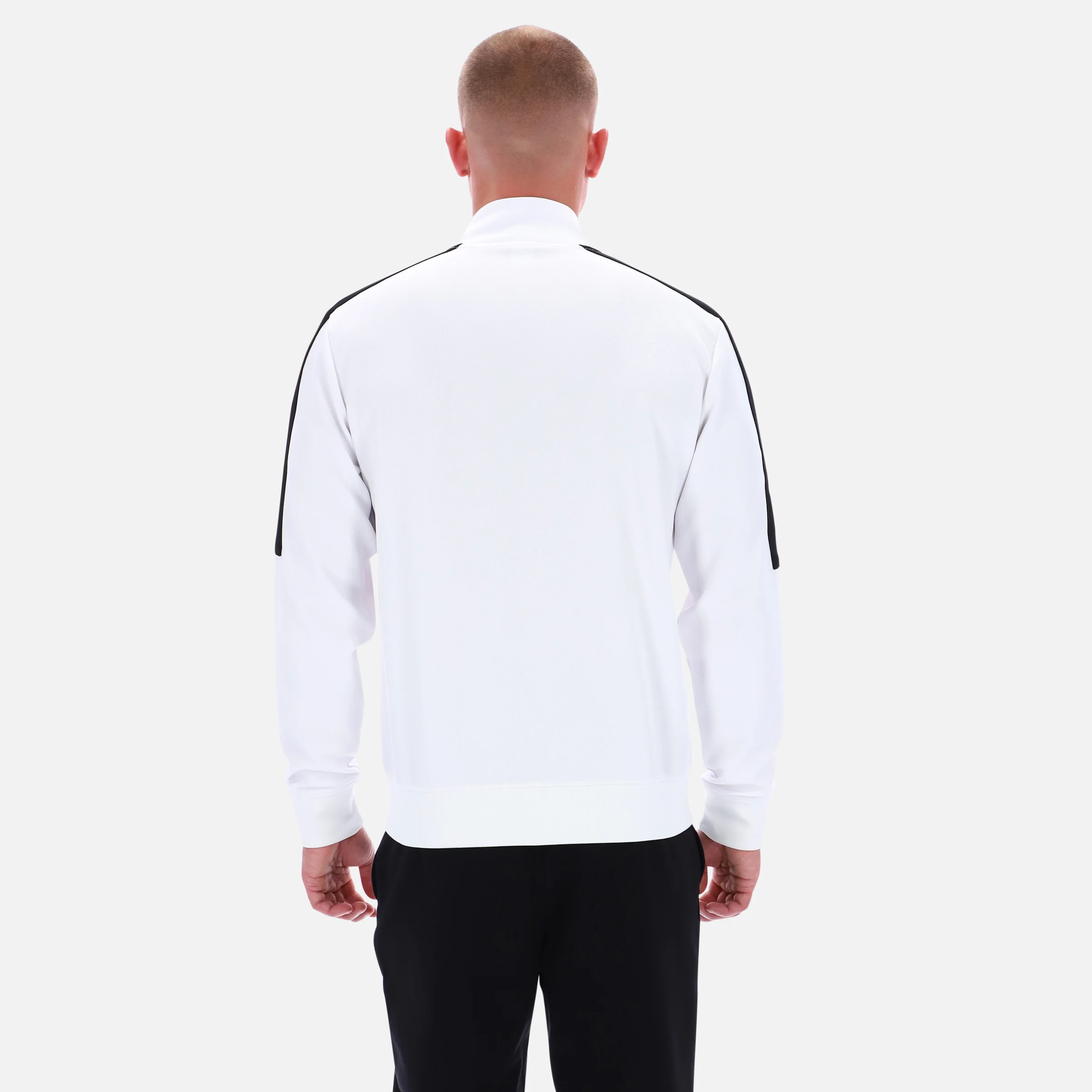 Colour Block Track Jacket White - Image 3