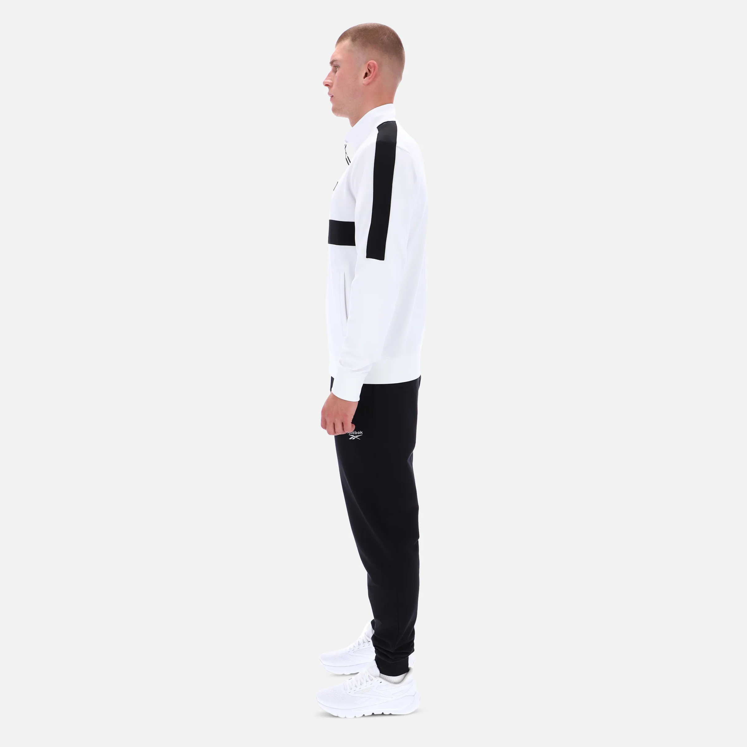 Colour Block Track Jacket White - Image 5