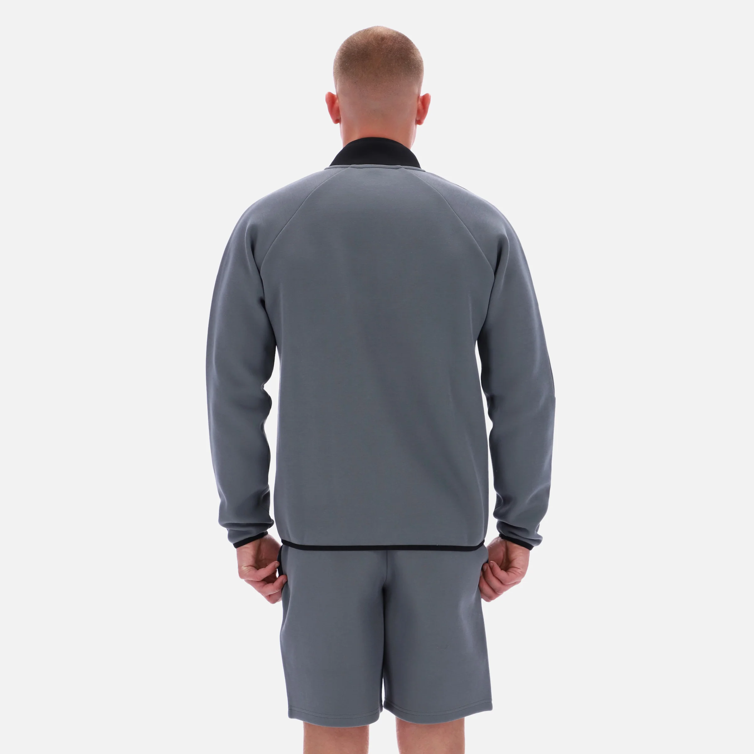 Contrast Funnelneck Jacket Grey/Black - Image 4