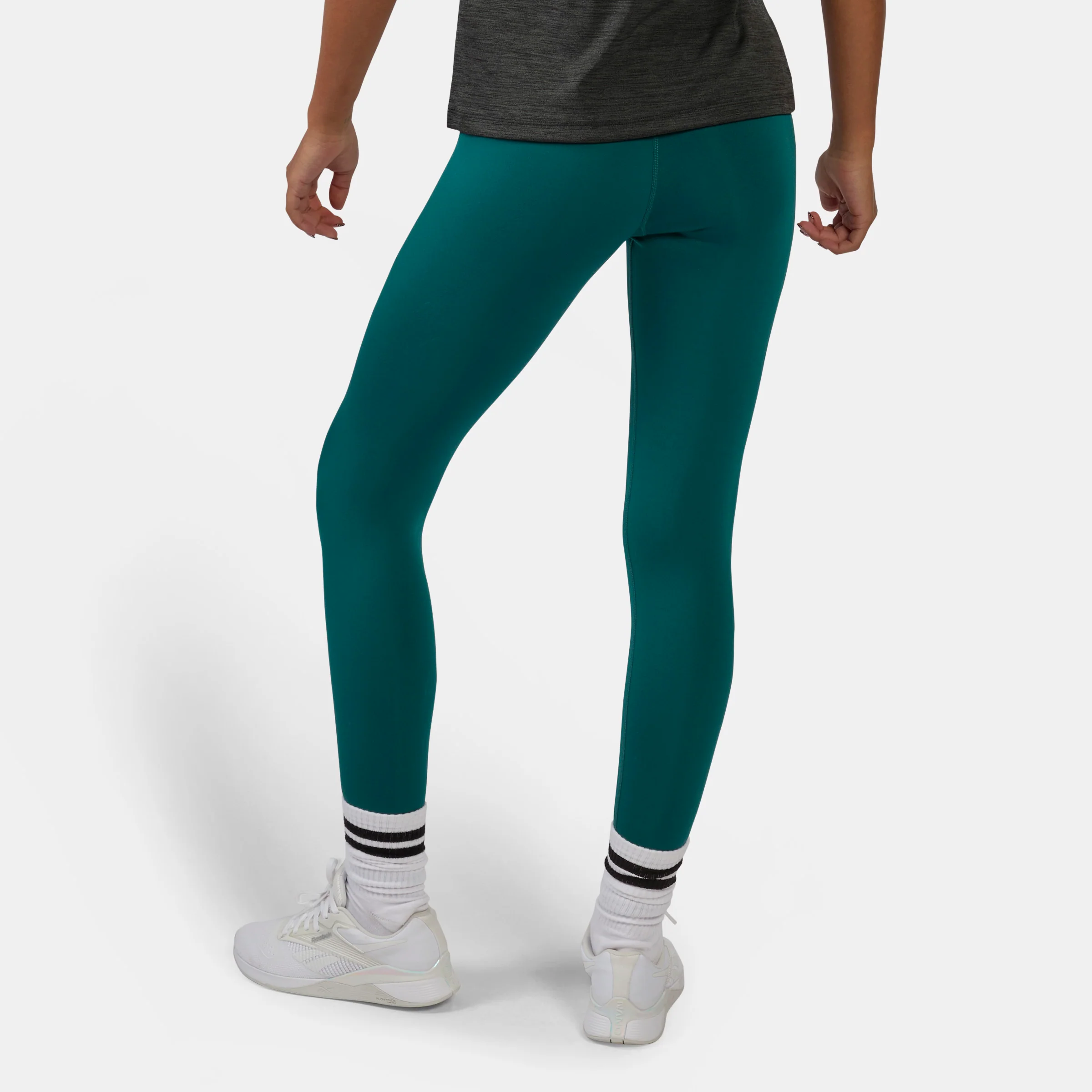 Core High Rise Leggings Metal Green - Image 3