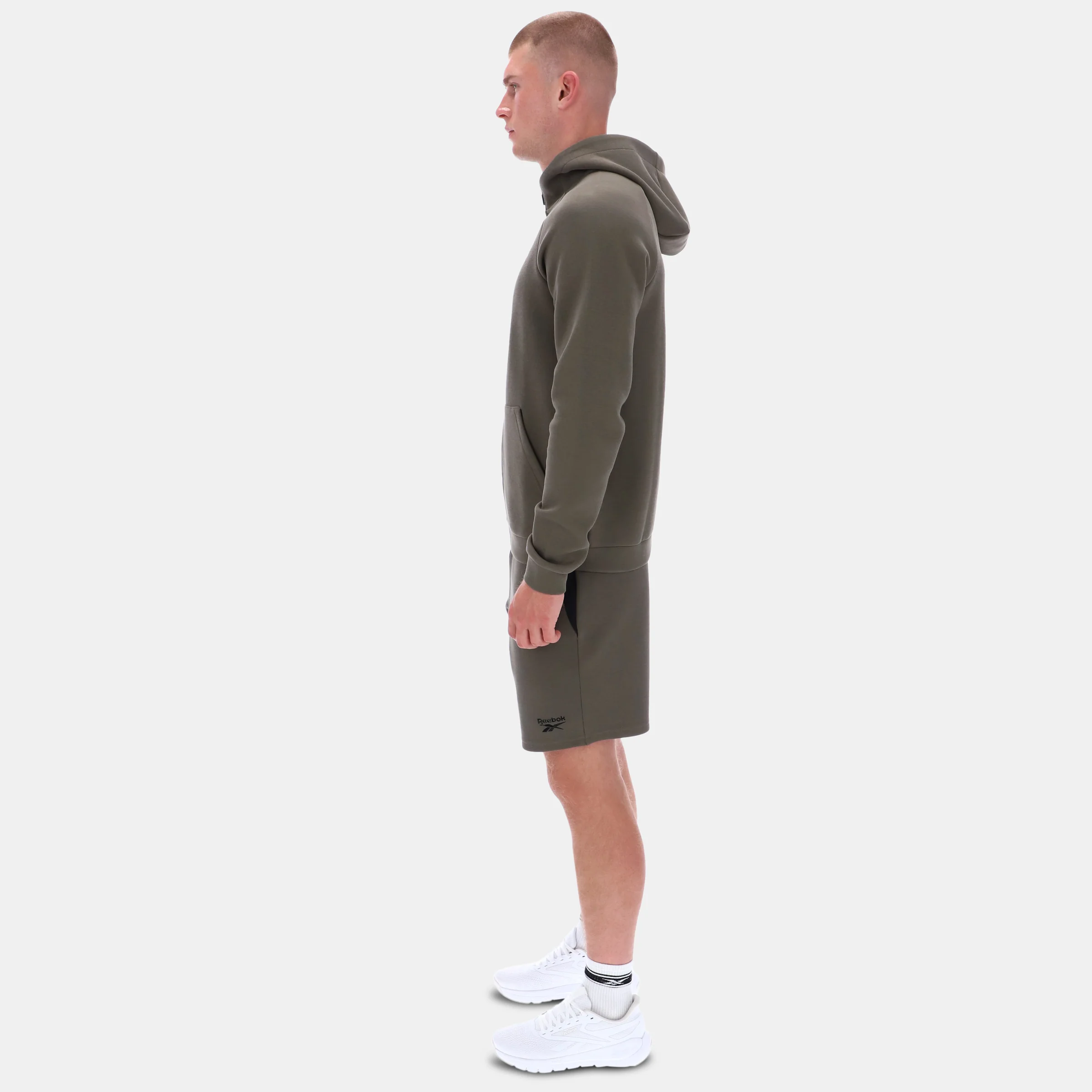 Core Zip Through Hoody Army Green - Image 5