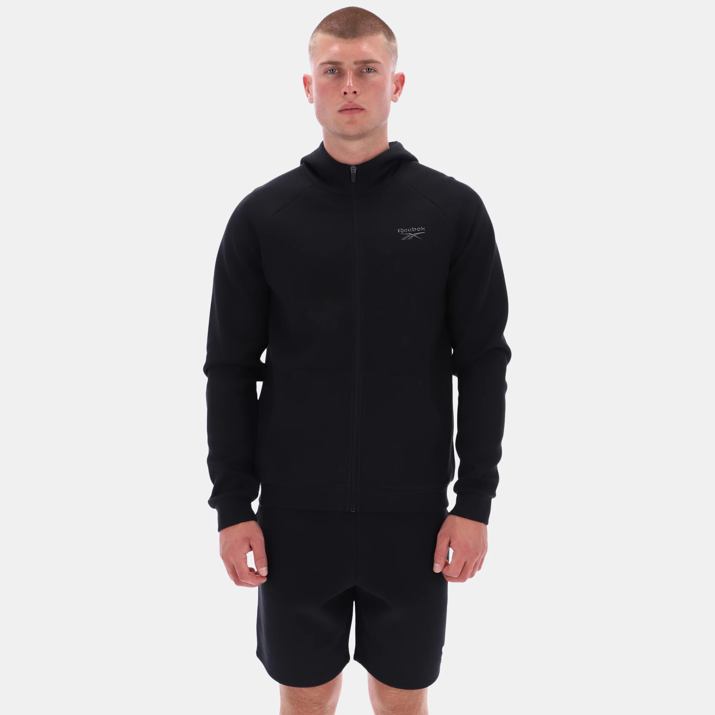 Core Zip Through Hoody Black