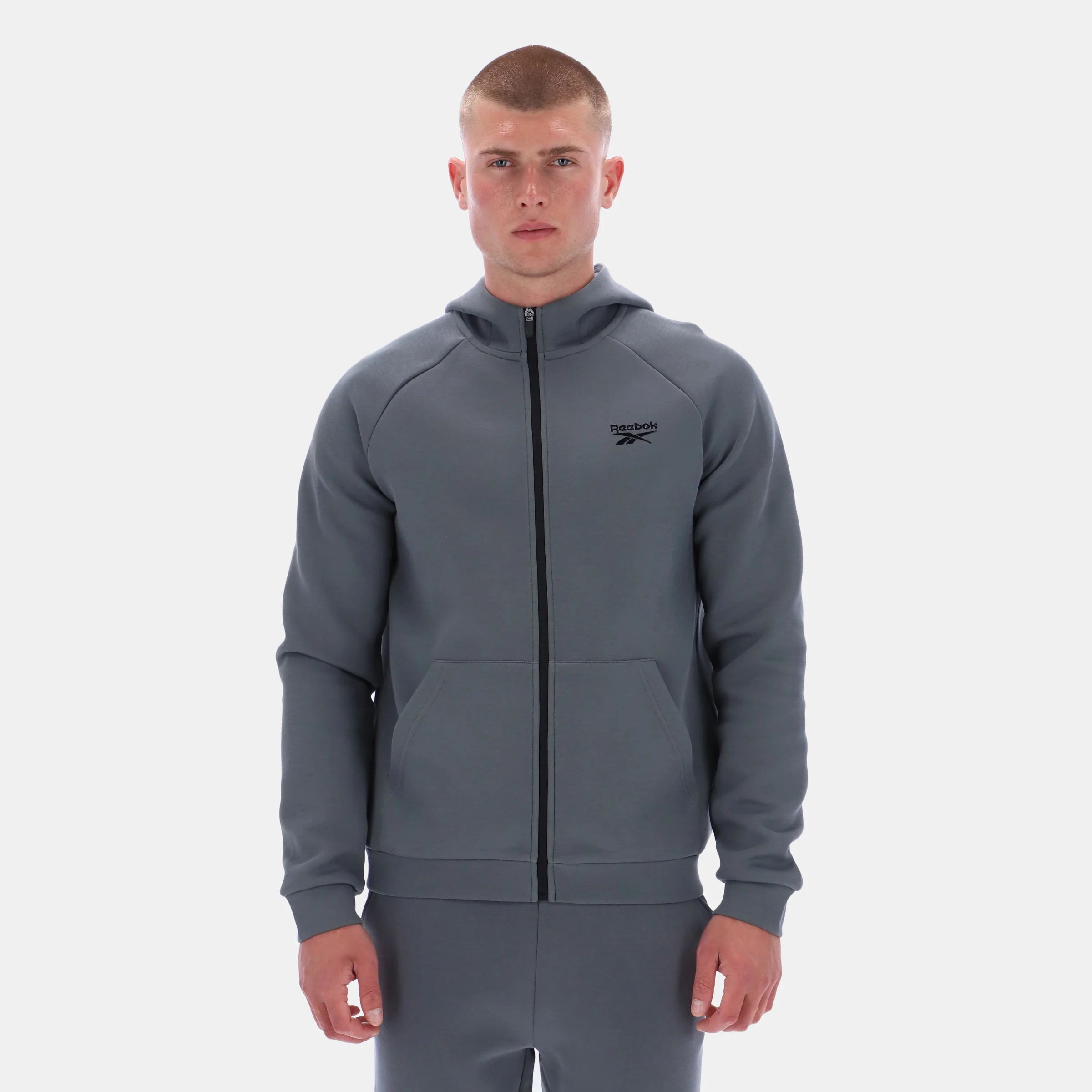 Core Zip Through Hoody Grey 5