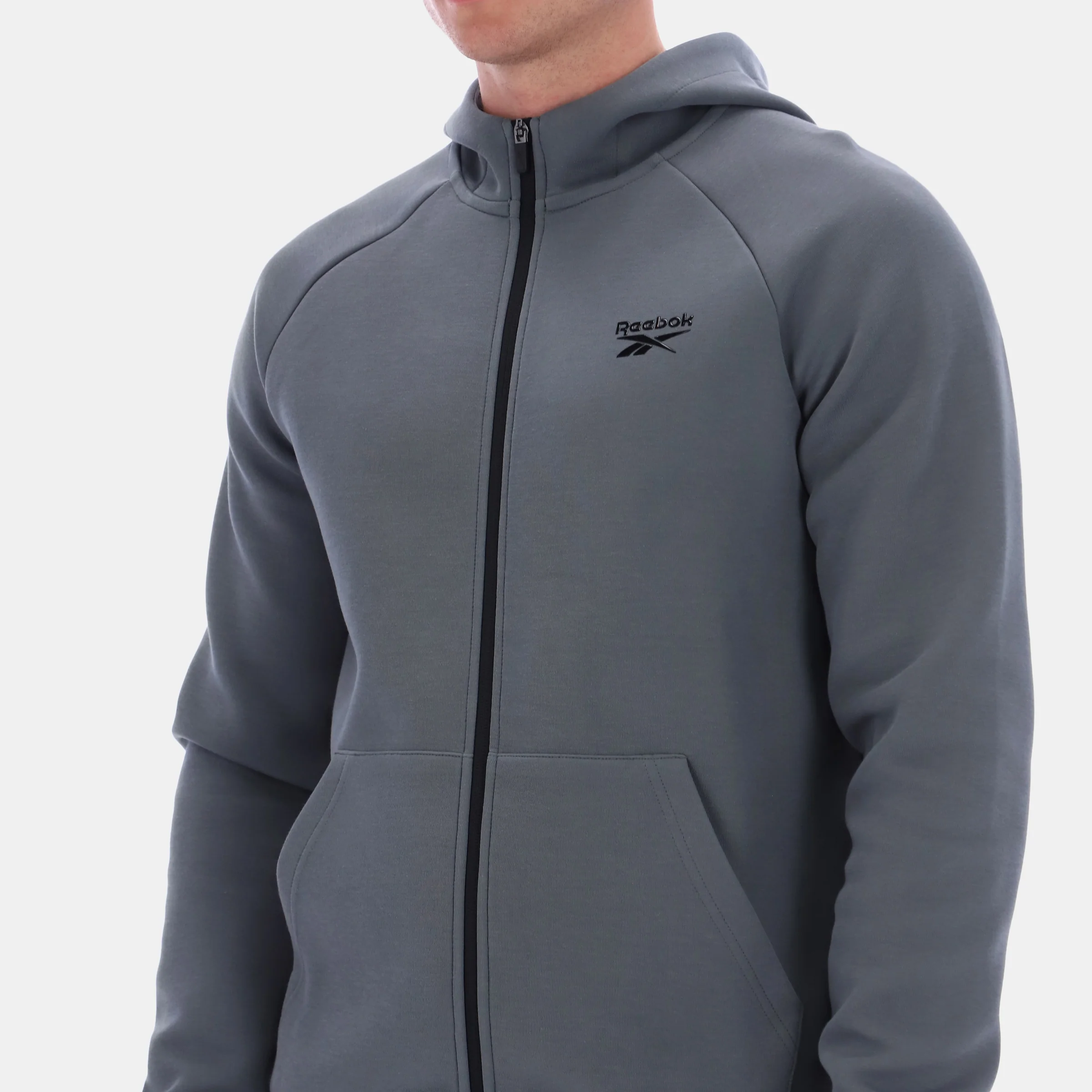 Core Zip Through Hoody Grey 5 - Image 3